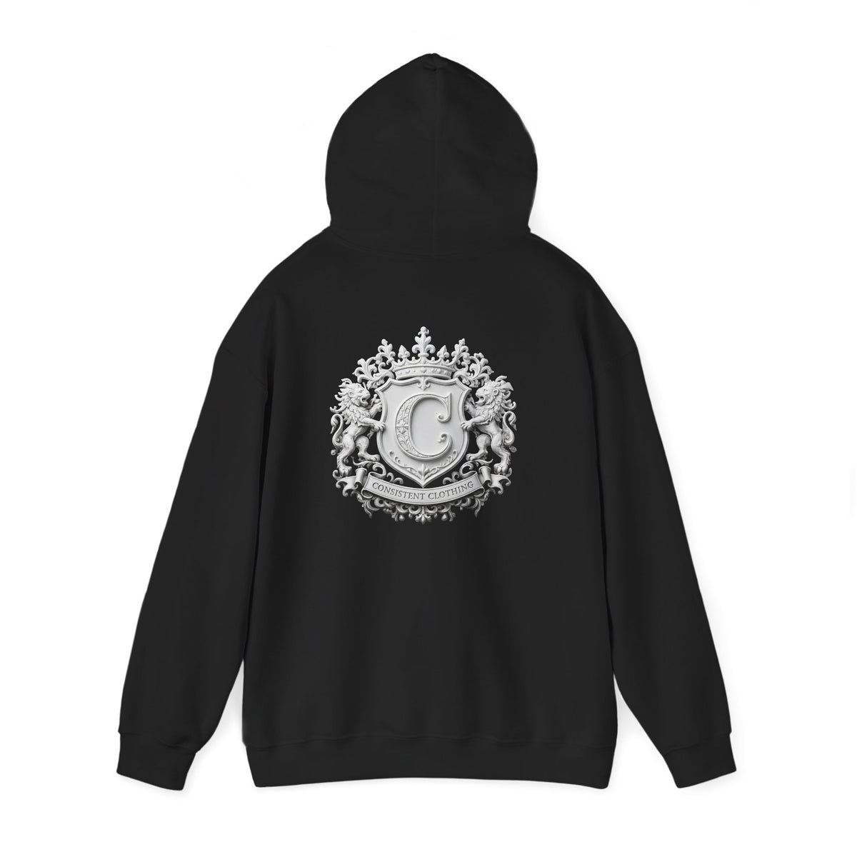 Consistent Clothing Crest Hoodie — Vintage Collegiate Logo Pullover