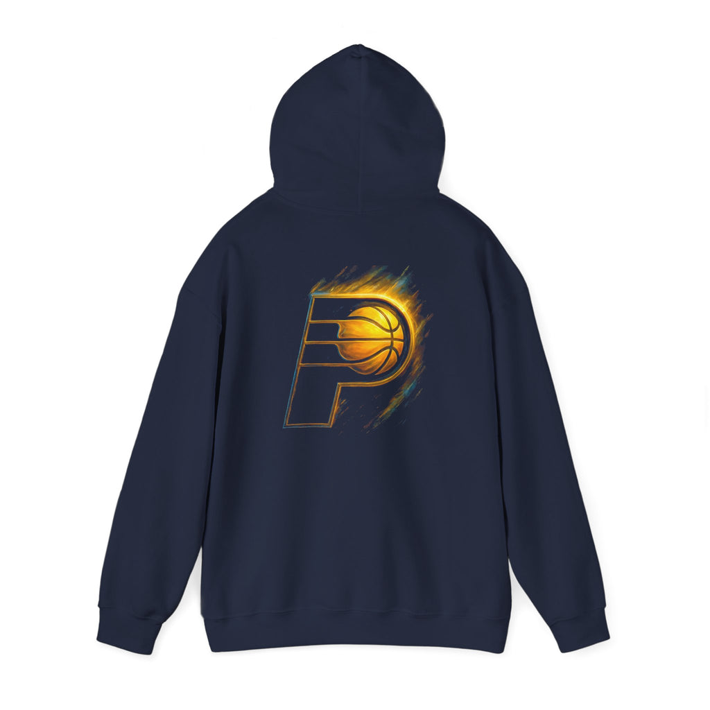 Indiana Pacers Basketball Hoodie | Swirling Ball Logo