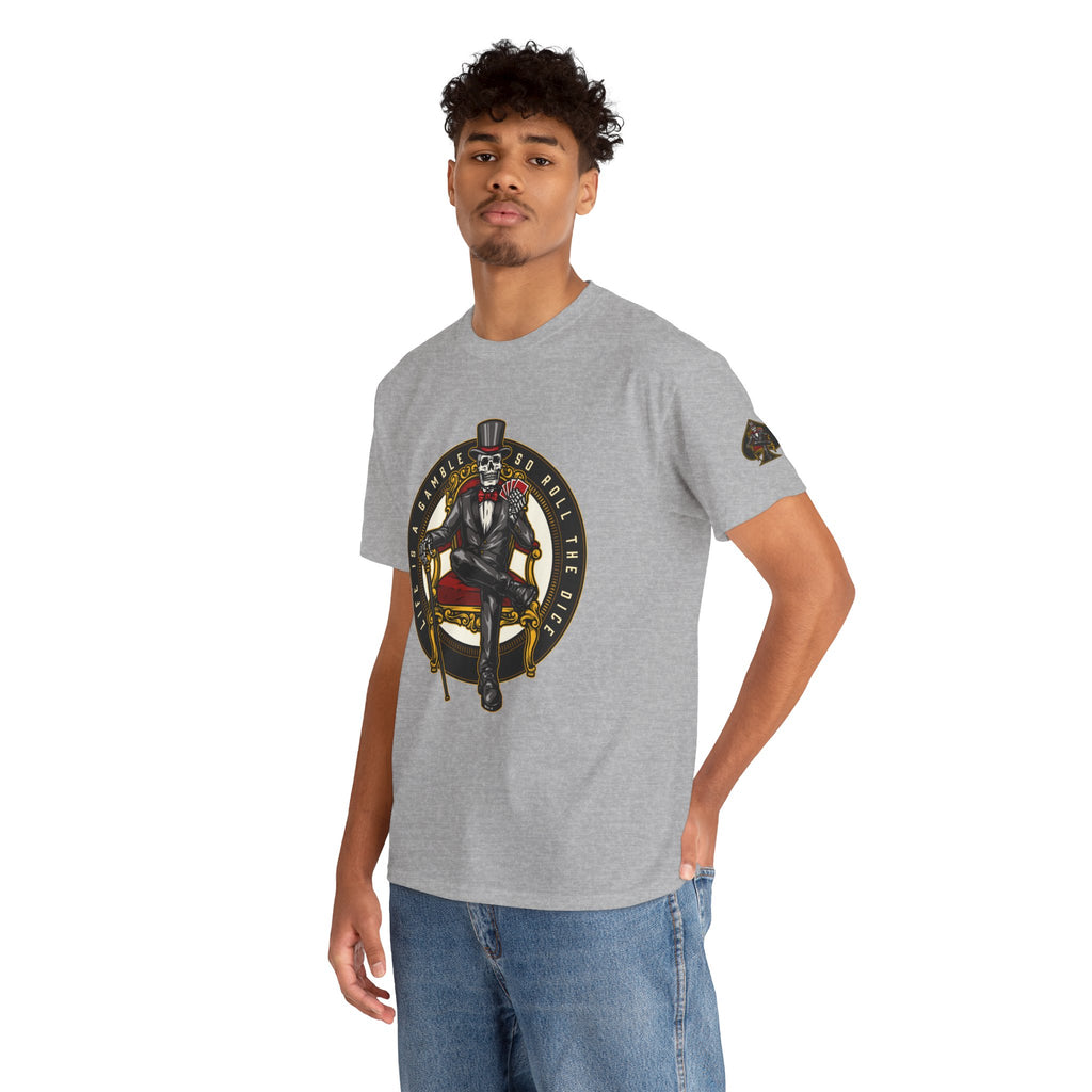 Life Is A Gamble - Top Hat Skeleton T-Shirt