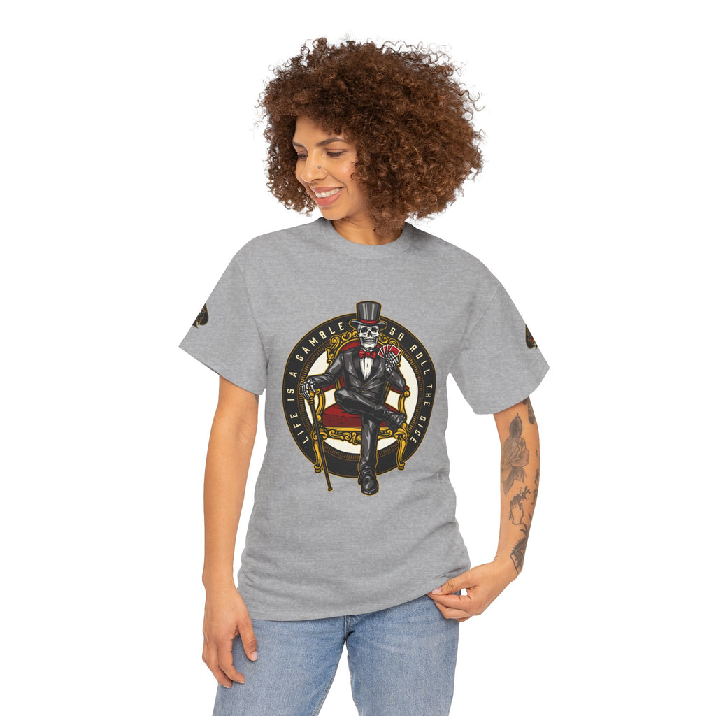 Life Is A Gamble - Top Hat Skeleton T-Shirt