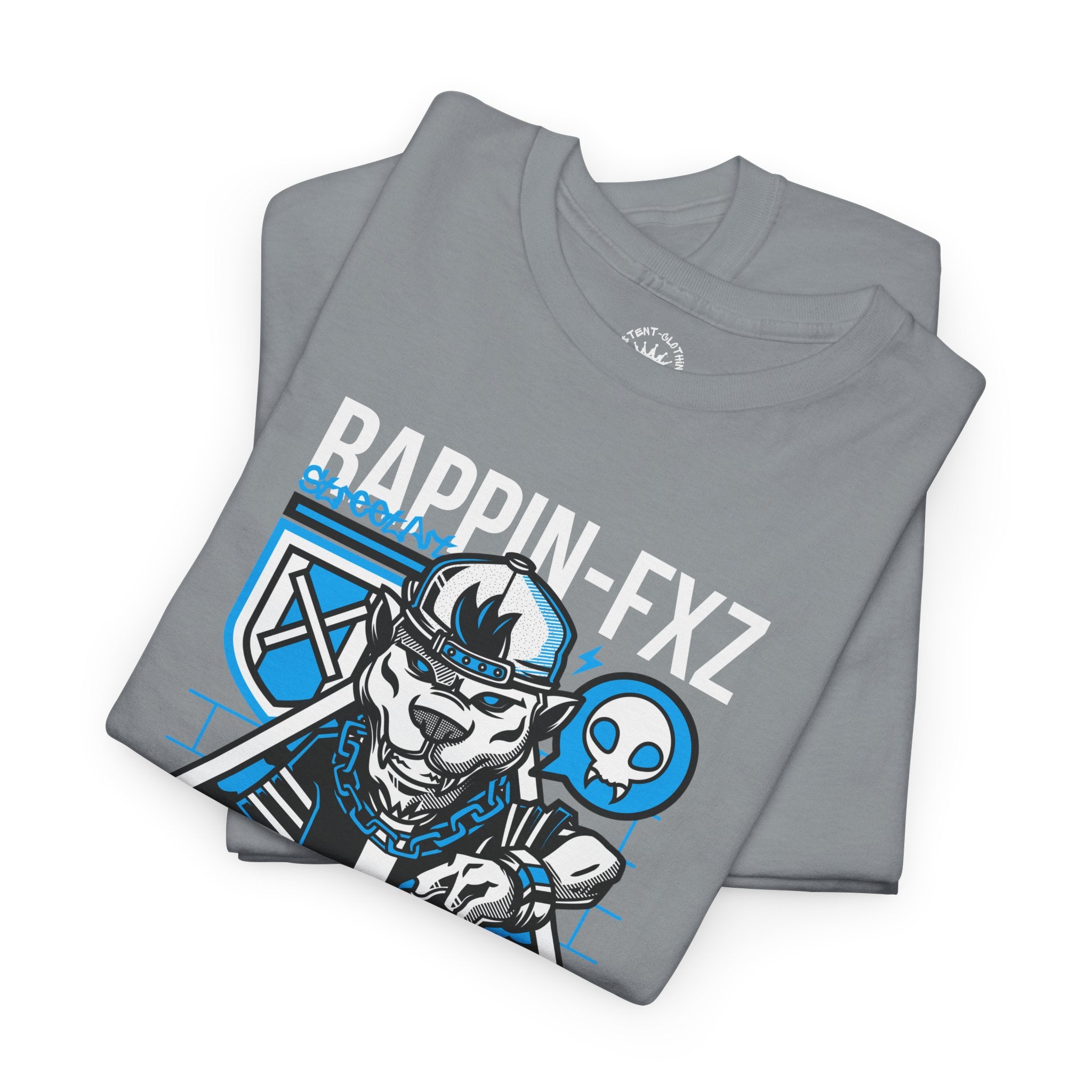 Rappin-FXZ Graphic Tee — Retro Cyberpunk DJ Skull T-Shirt