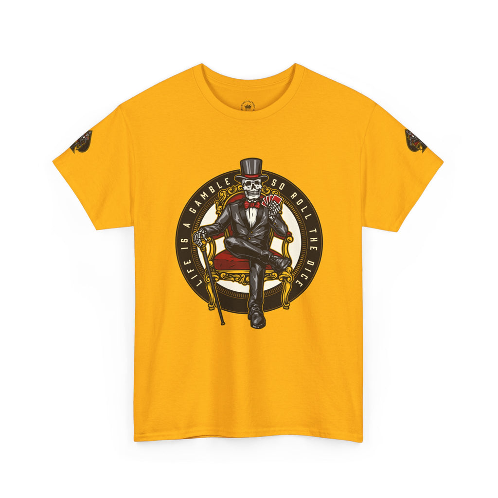 Life Is A Gamble - Top Hat Skeleton T-Shirt