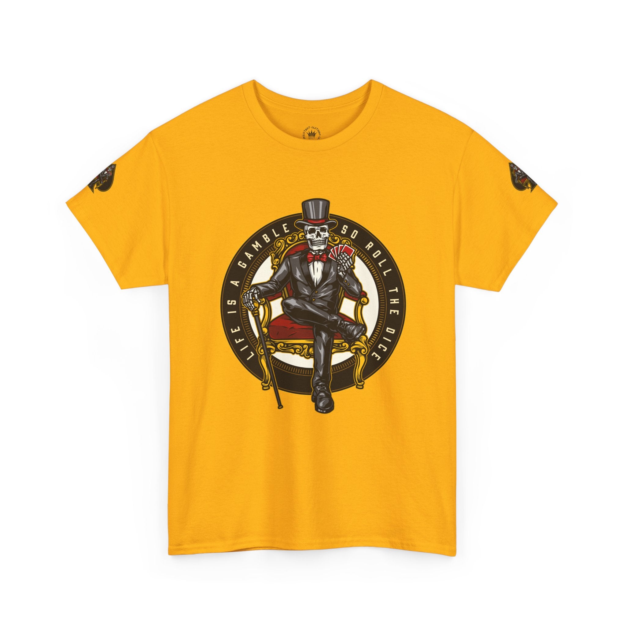 Life Is A Gamble - Top Hat Skeleton T-Shirt