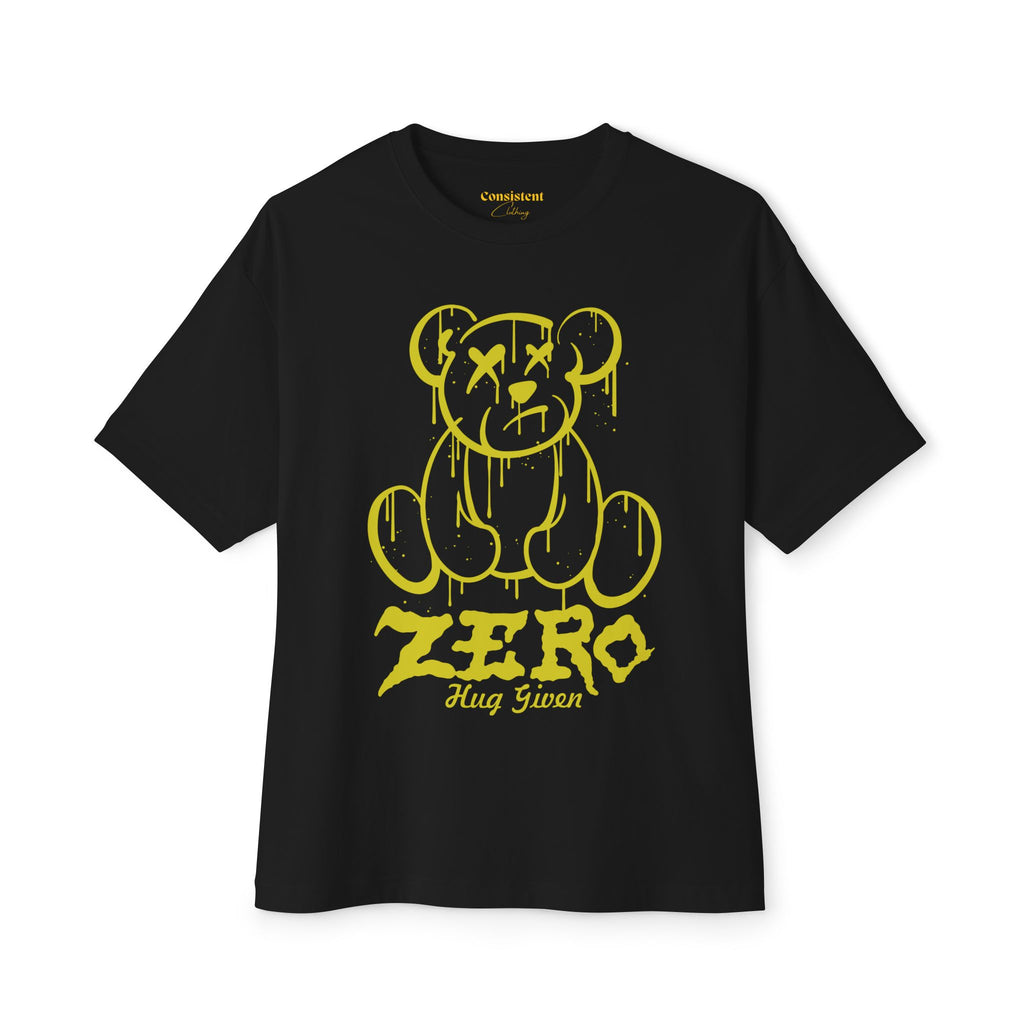 Graphic Tee — Drip Teddy 'ZERO Hug Given' Streetwear Shirt