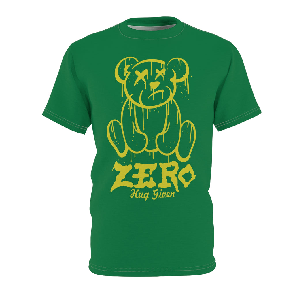 Zero Hug Given Tee — Grunge Drip Bear Graphic T-Shirt