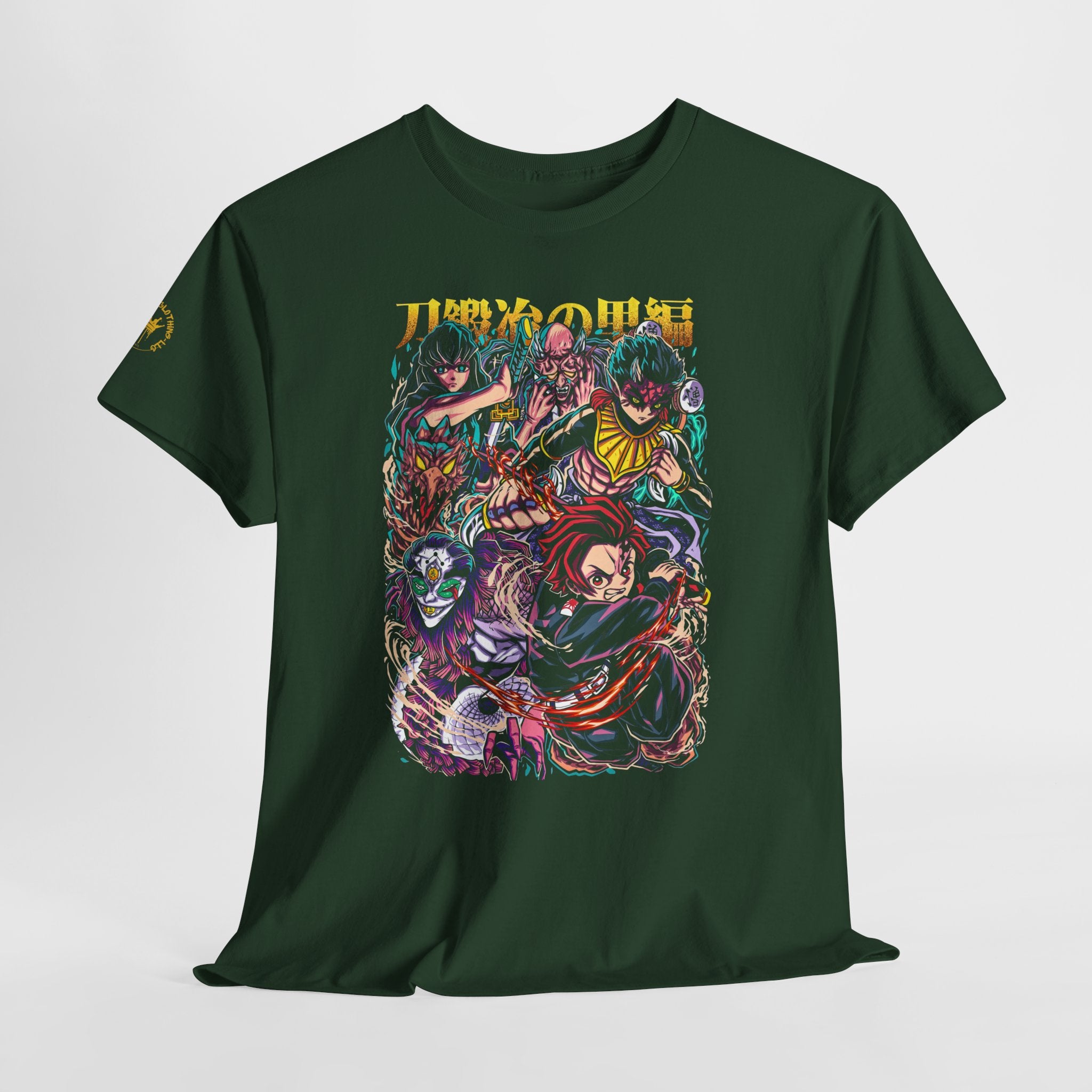 Anime Character Collage T-Shirt — Vibrant Manga Villains & Heroes Graphic Tee
