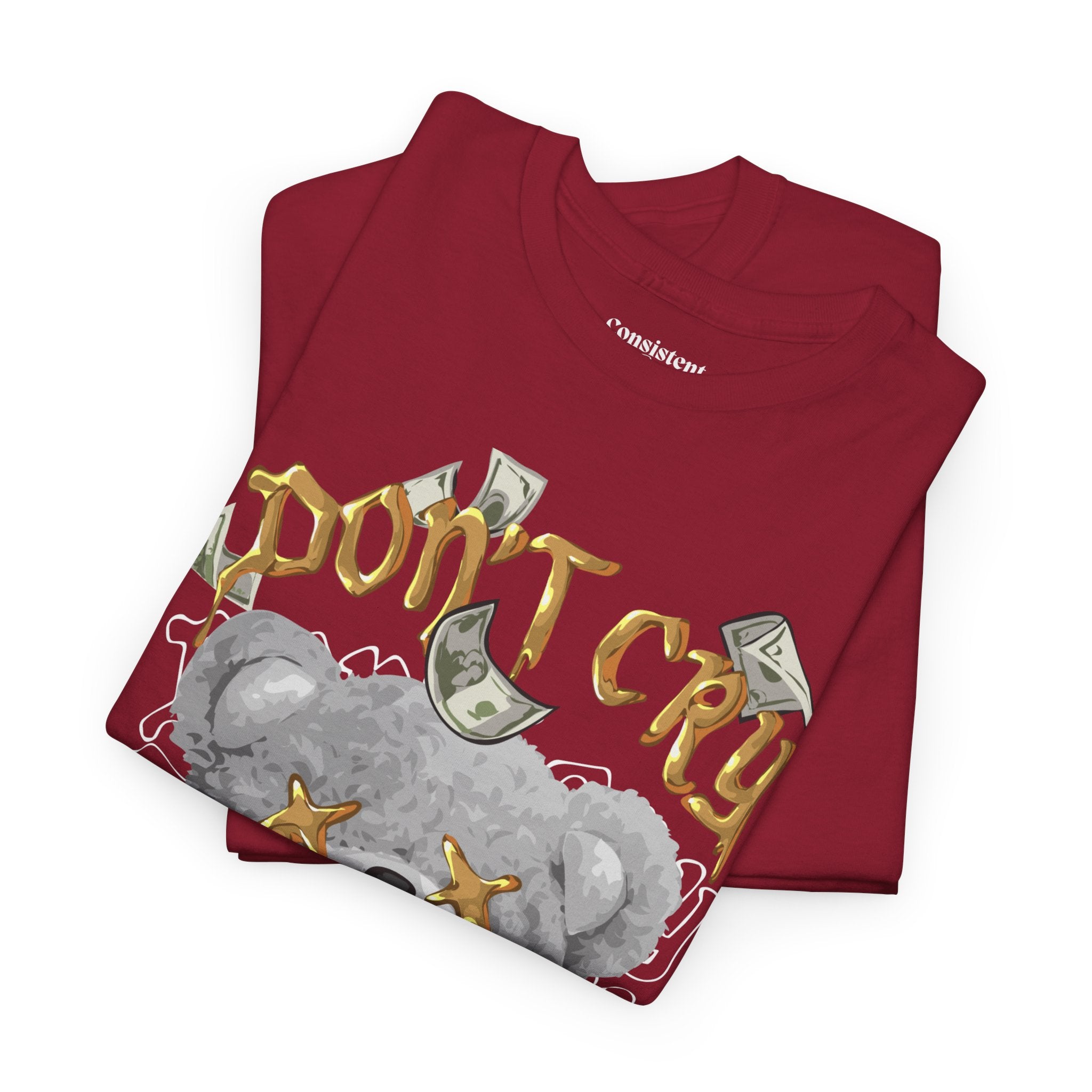 Don't Cry Teddy Graphic Tee — "Millionaire's Tears" Streetwear T-Shirt