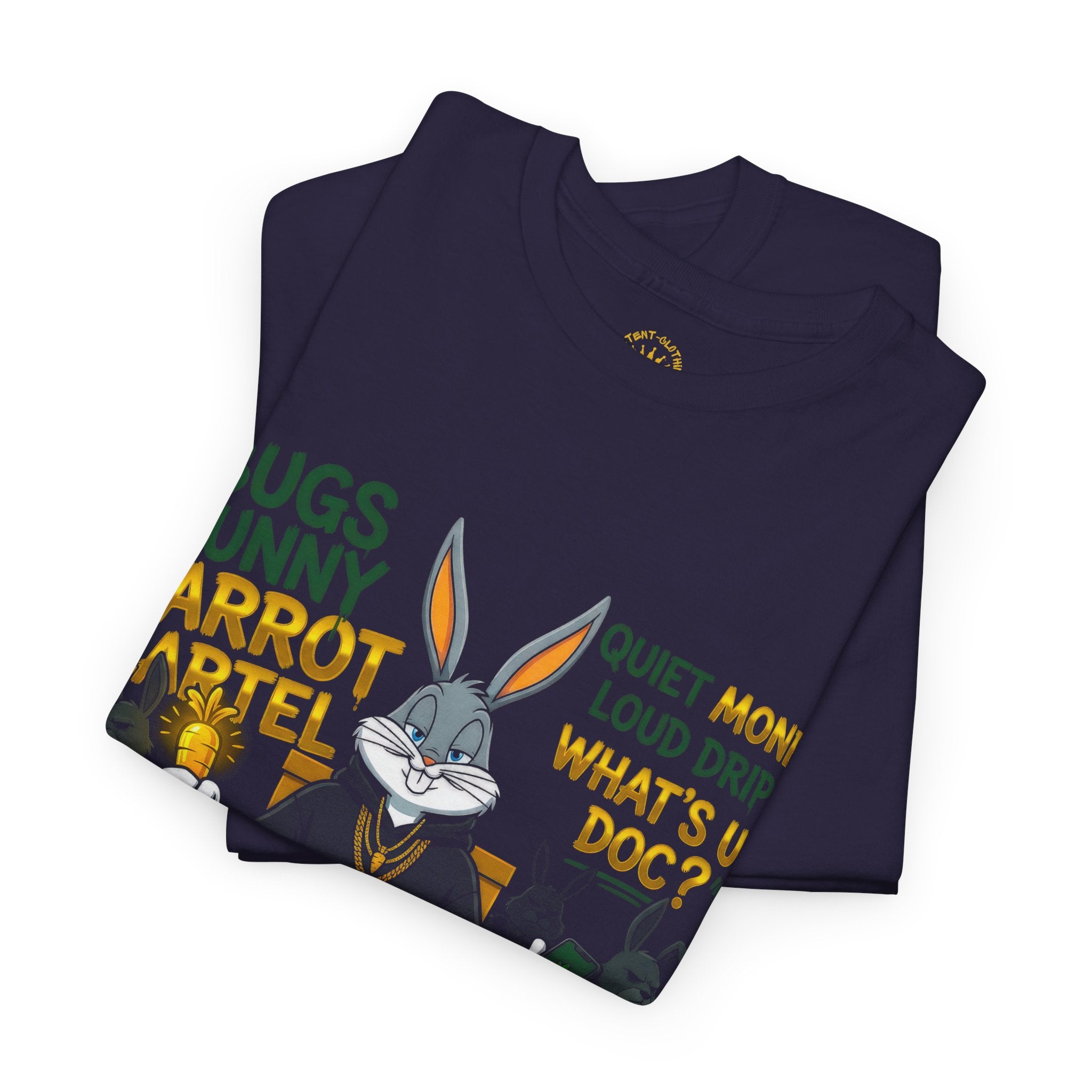 Bunny Carrot Cartel Graphic Tee – "What's Up Doc?" Money Heist Style T-Shirt