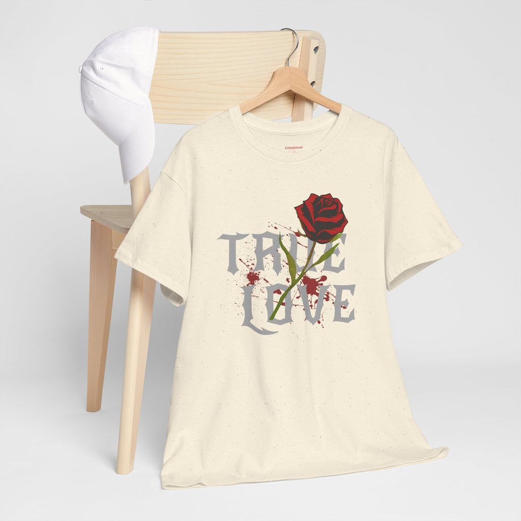 True Love Rose T-Shirt — Gothic Romance Graphic Tee
