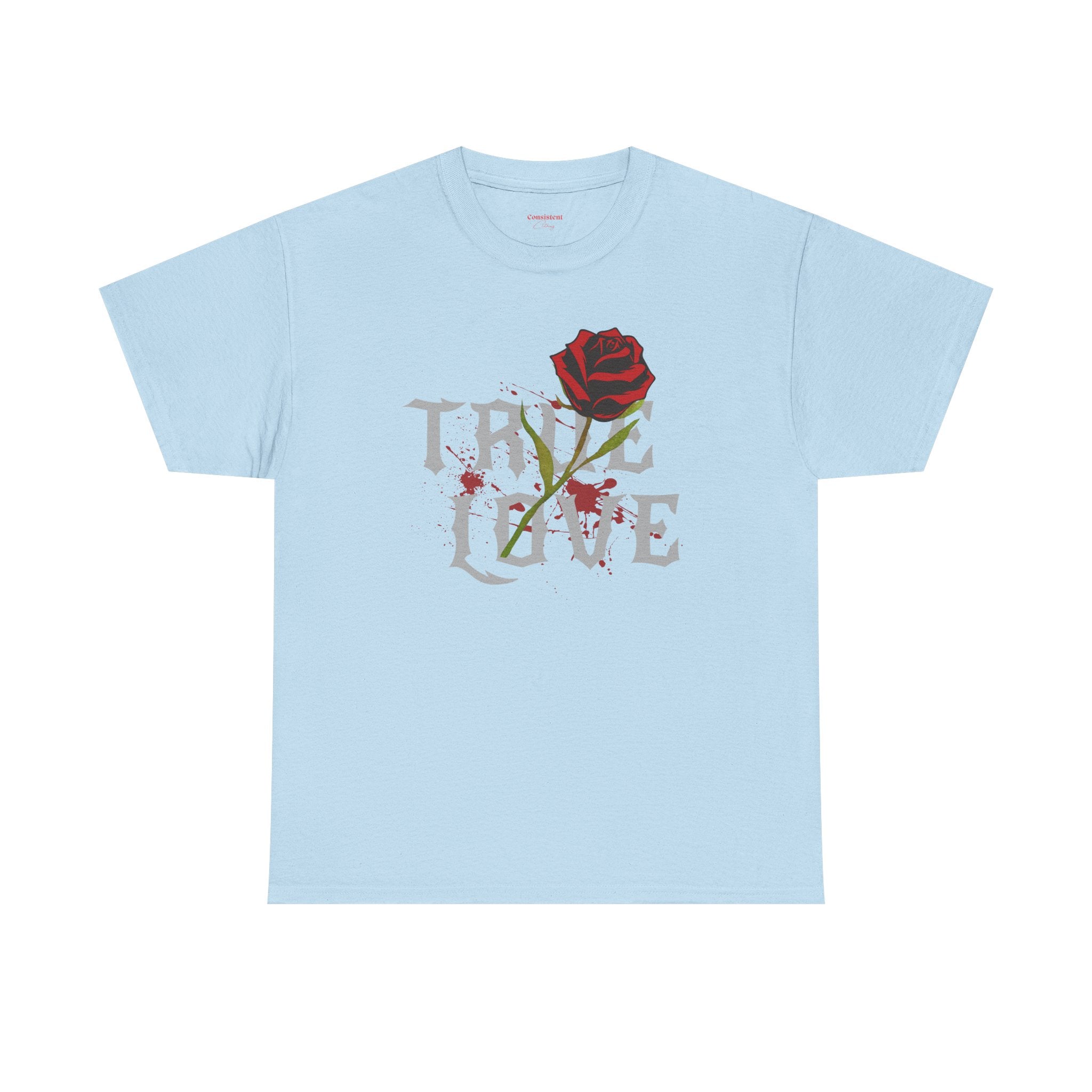 True Love Rose T-Shirt — Gothic Romance Graphic Tee