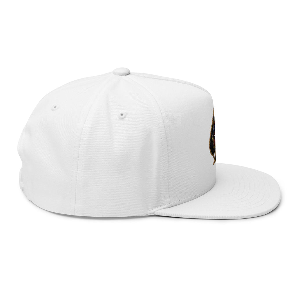 Ace of Spades Embroidered Flat Bill Hats