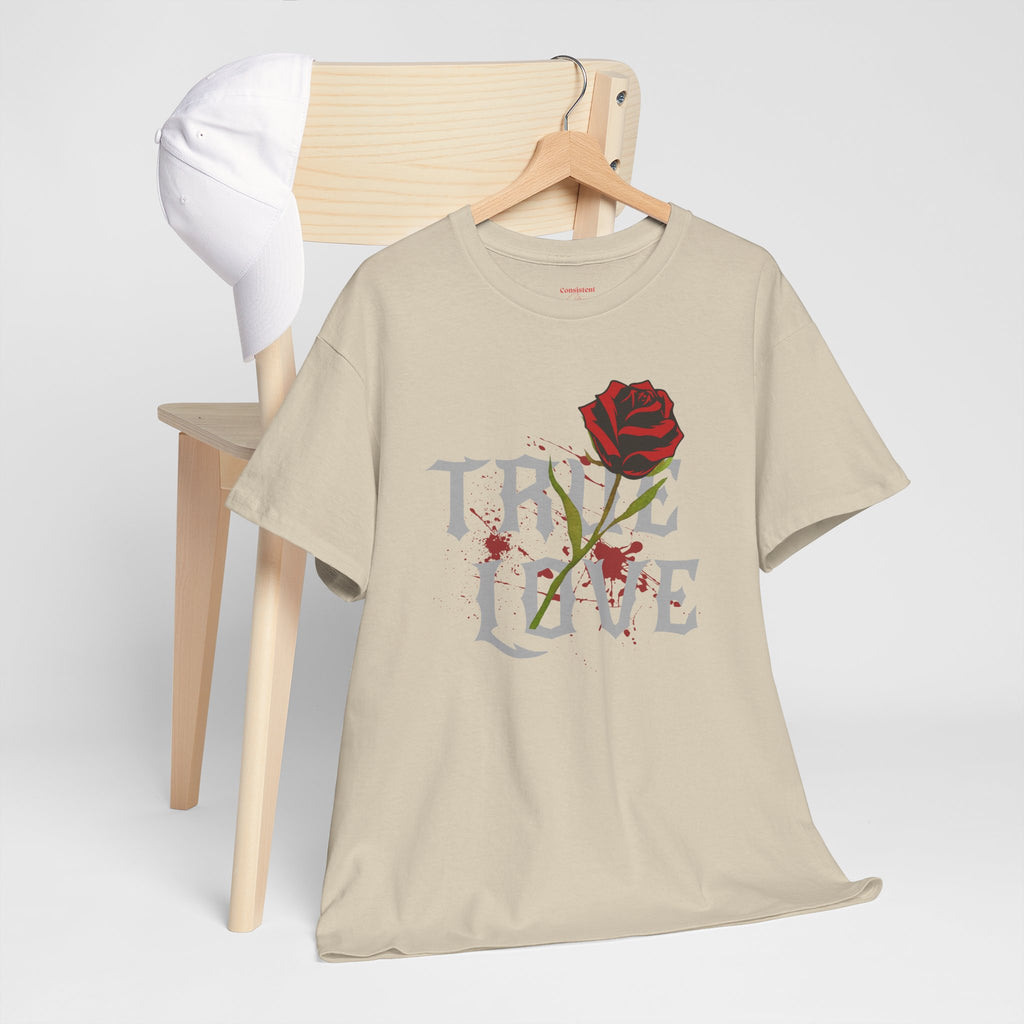 True Love Rose T-Shirt — Gothic Romance Graphic Tee