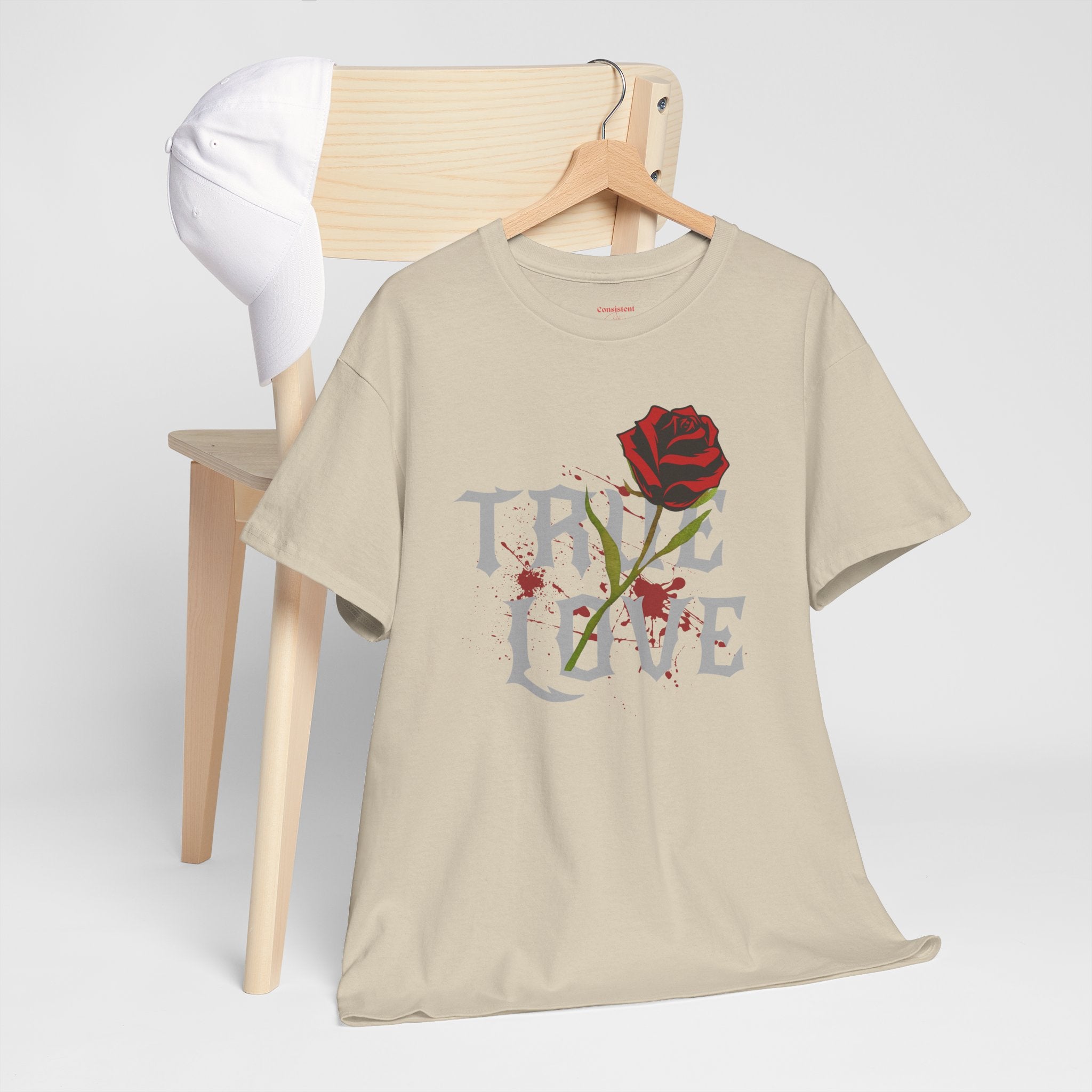 True Love Rose T-Shirt — Gothic Romance Graphic Tee