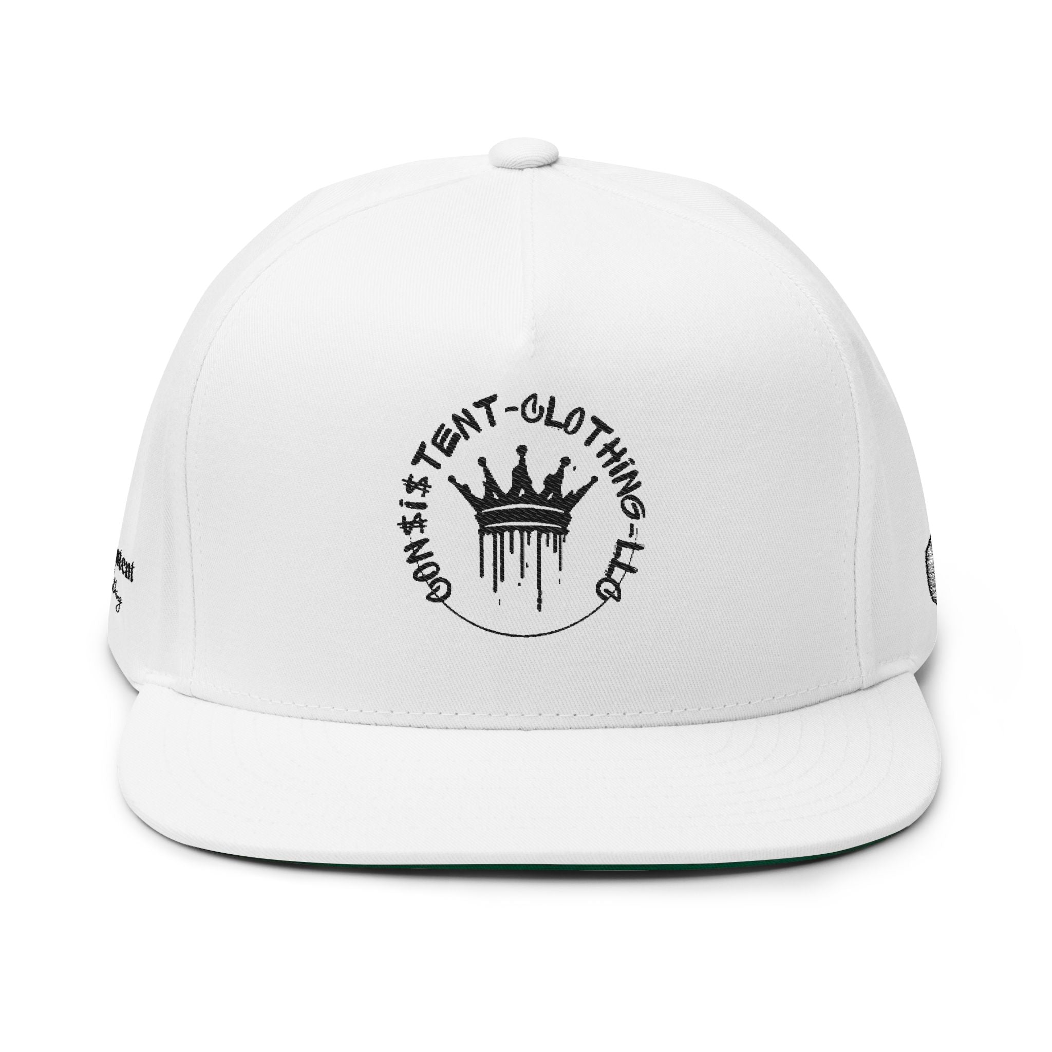 Consistent Clothing Flat Bill Cap - Stylish Embroidered Snapback Hat
