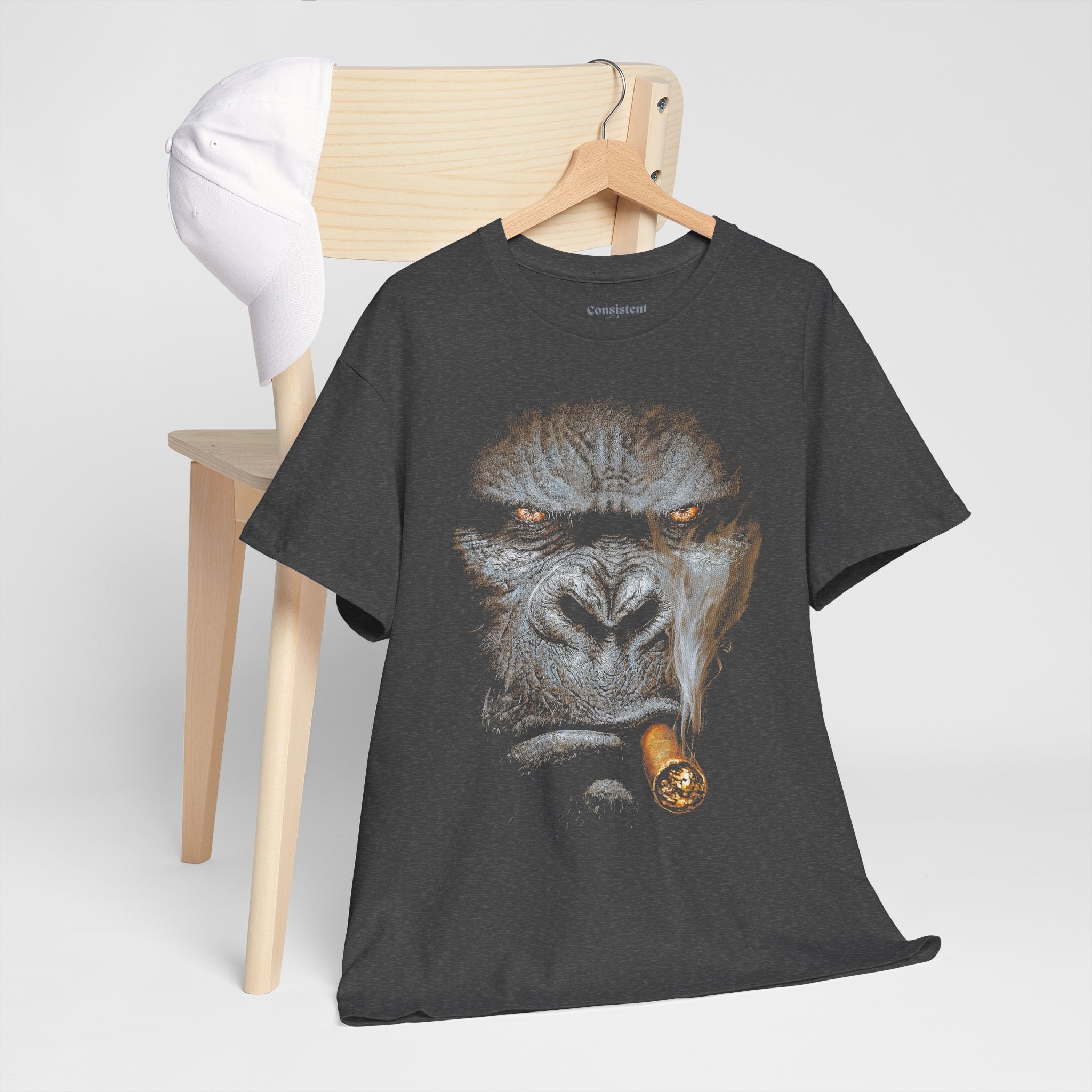 Gorilla Cigar Tee — Bold Primate Graphic T‑Shirt