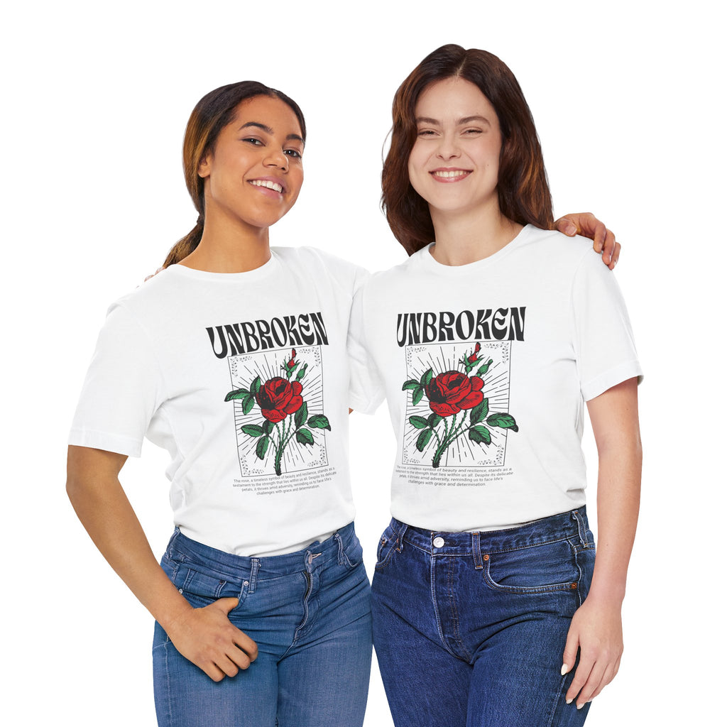 Unbroken Rose T-Shirt — Vintage Red Rose Graphic Tee