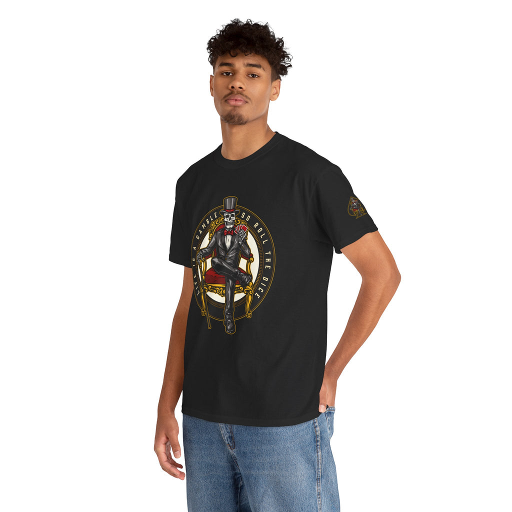 Life Is A Gamble - Top Hat Skeleton T-Shirt