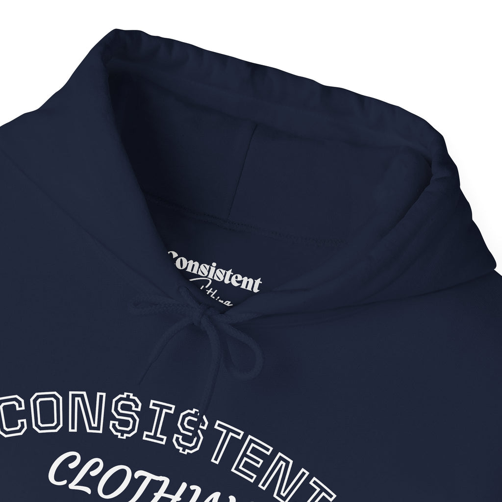 Consistent Clothing Crest Hoodie — Vintage Collegiate Logo Pullover