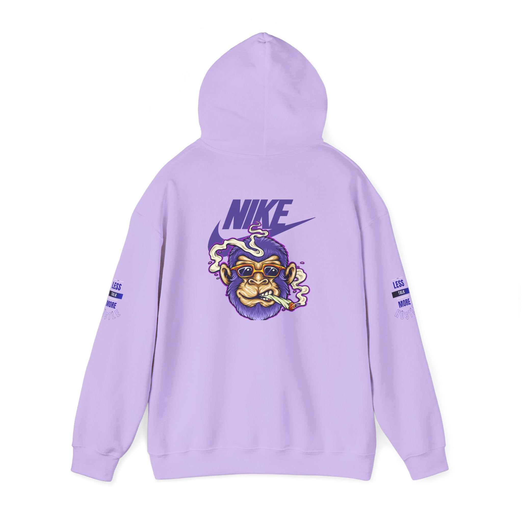 Retro Smoking Ape Nike Logo Hoodie | Streetwear Pullover