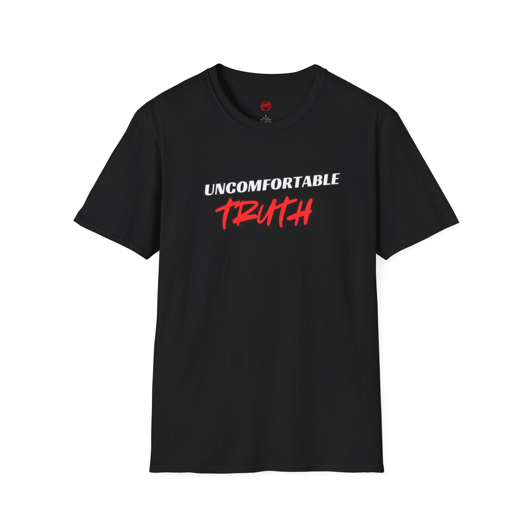 Unisex Softstyle T-Shirt with 'Uncomfortable Truth' Design