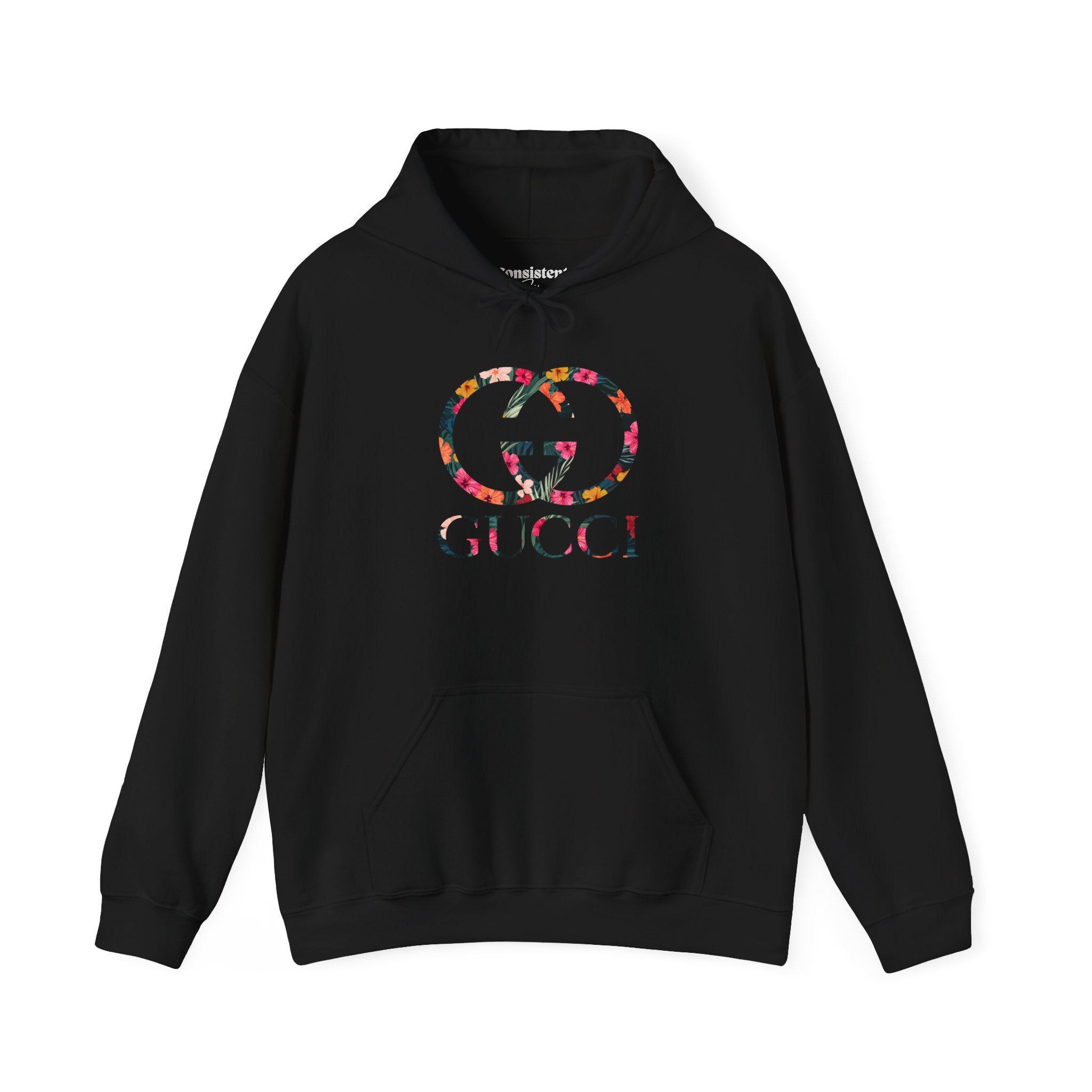 Floral Logo Gucci Hoodie | White Pullover Sweatshirt