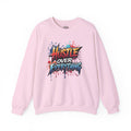 Hustle Over Everything Crewneck Sweatshirt | Graffiti Motivational Street Art