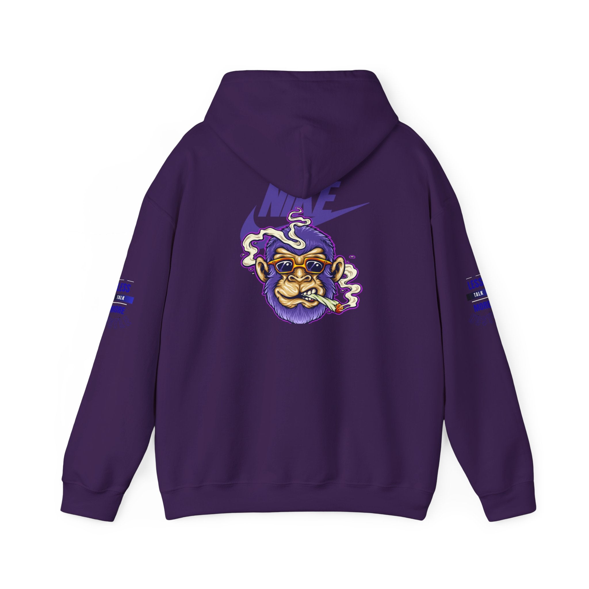 Retro Smoking Ape Nike Logo Hoodie | Streetwear Pullover