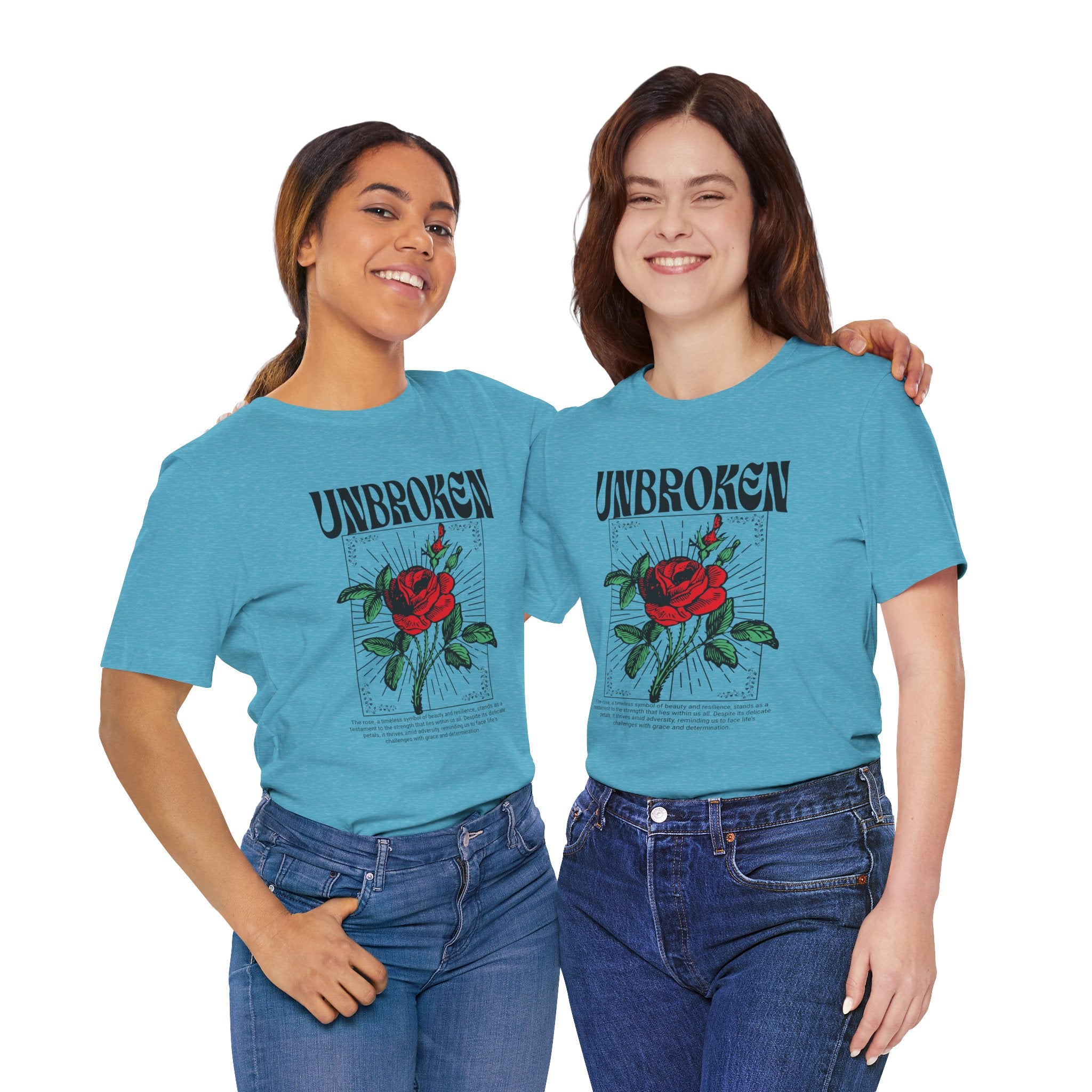 Unbroken Rose T-Shirt — Vintage Red Rose Graphic Tee
