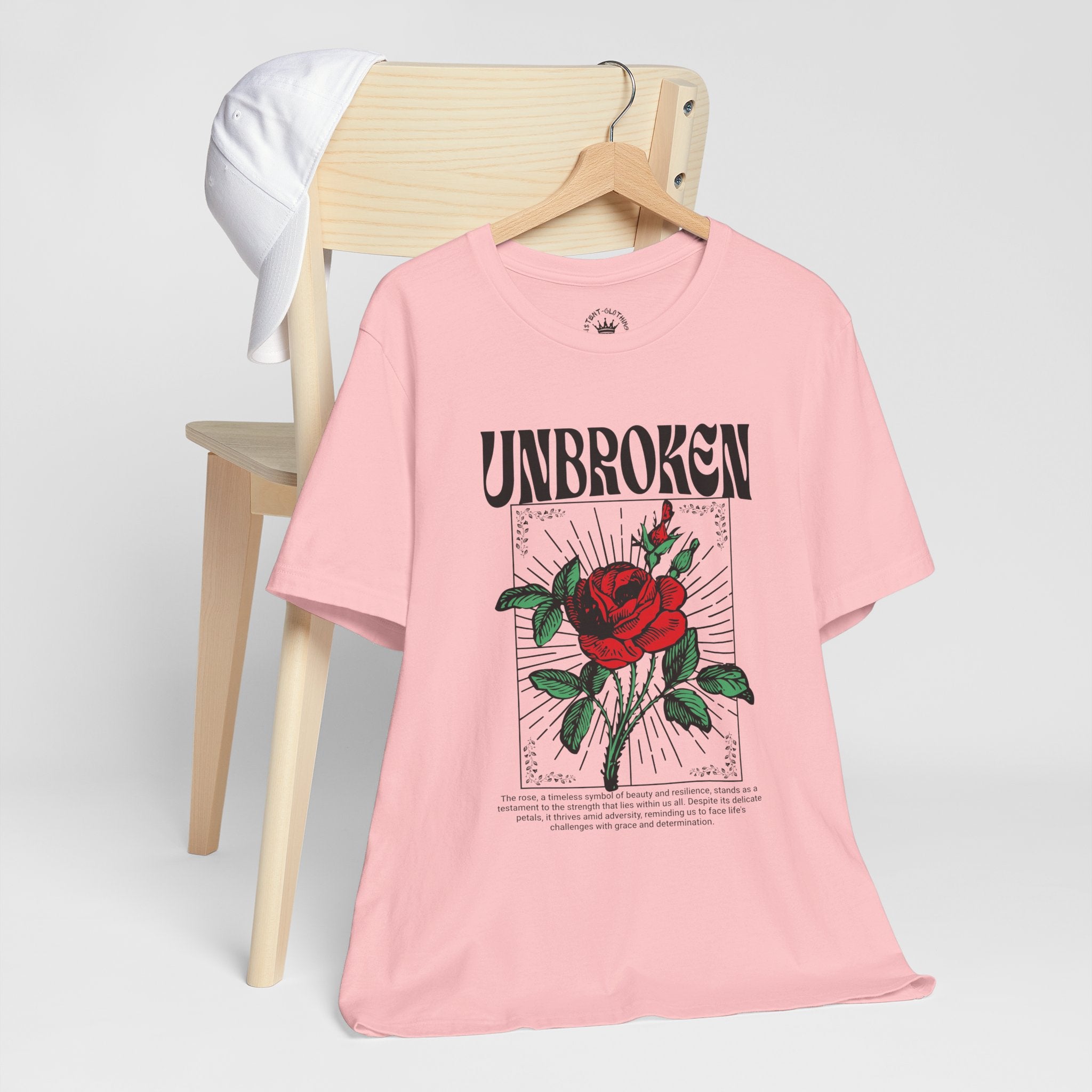 Unbroken Rose T-Shirt — Vintage Red Rose Graphic Tee