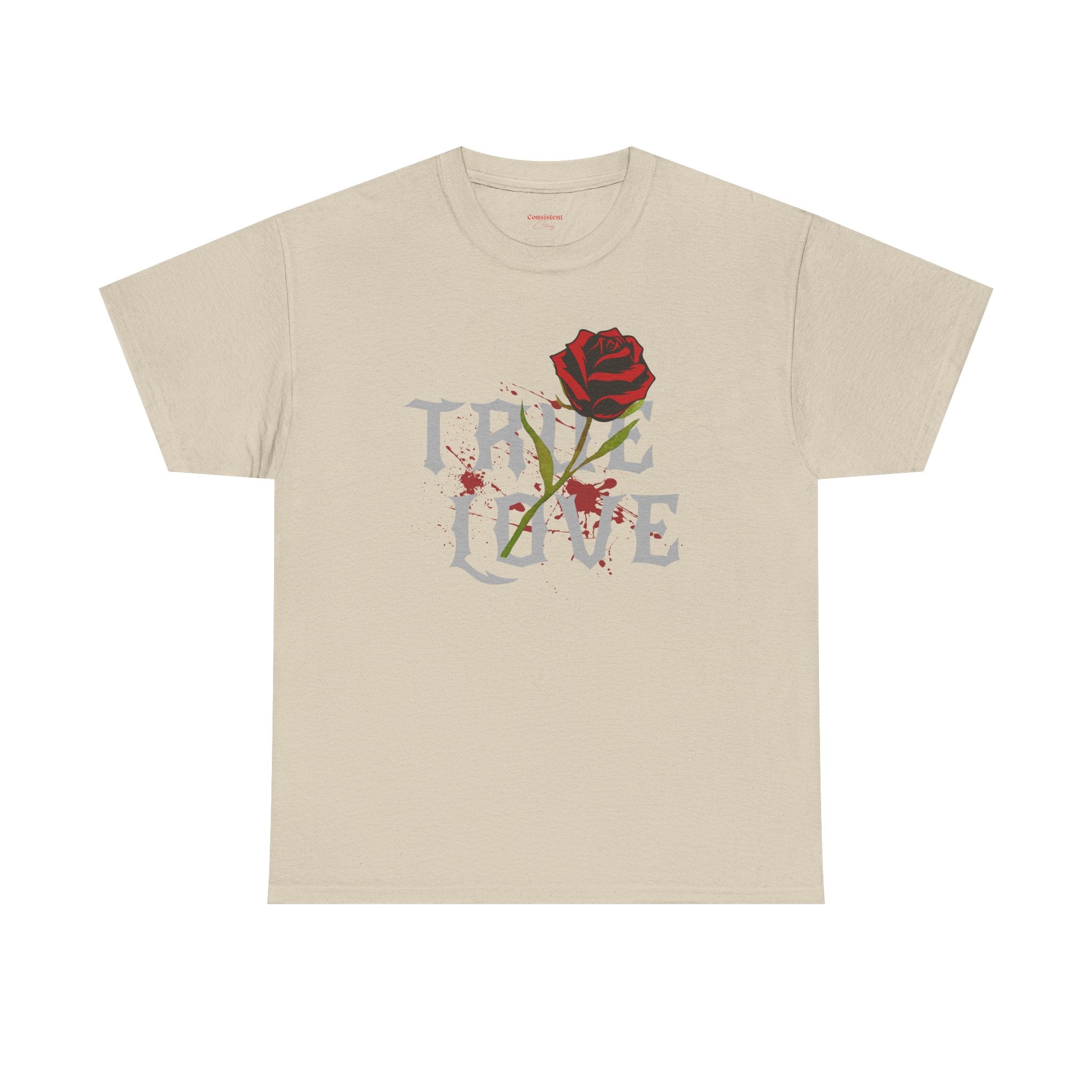 True Love Rose T-Shirt — Gothic Romance Graphic Tee