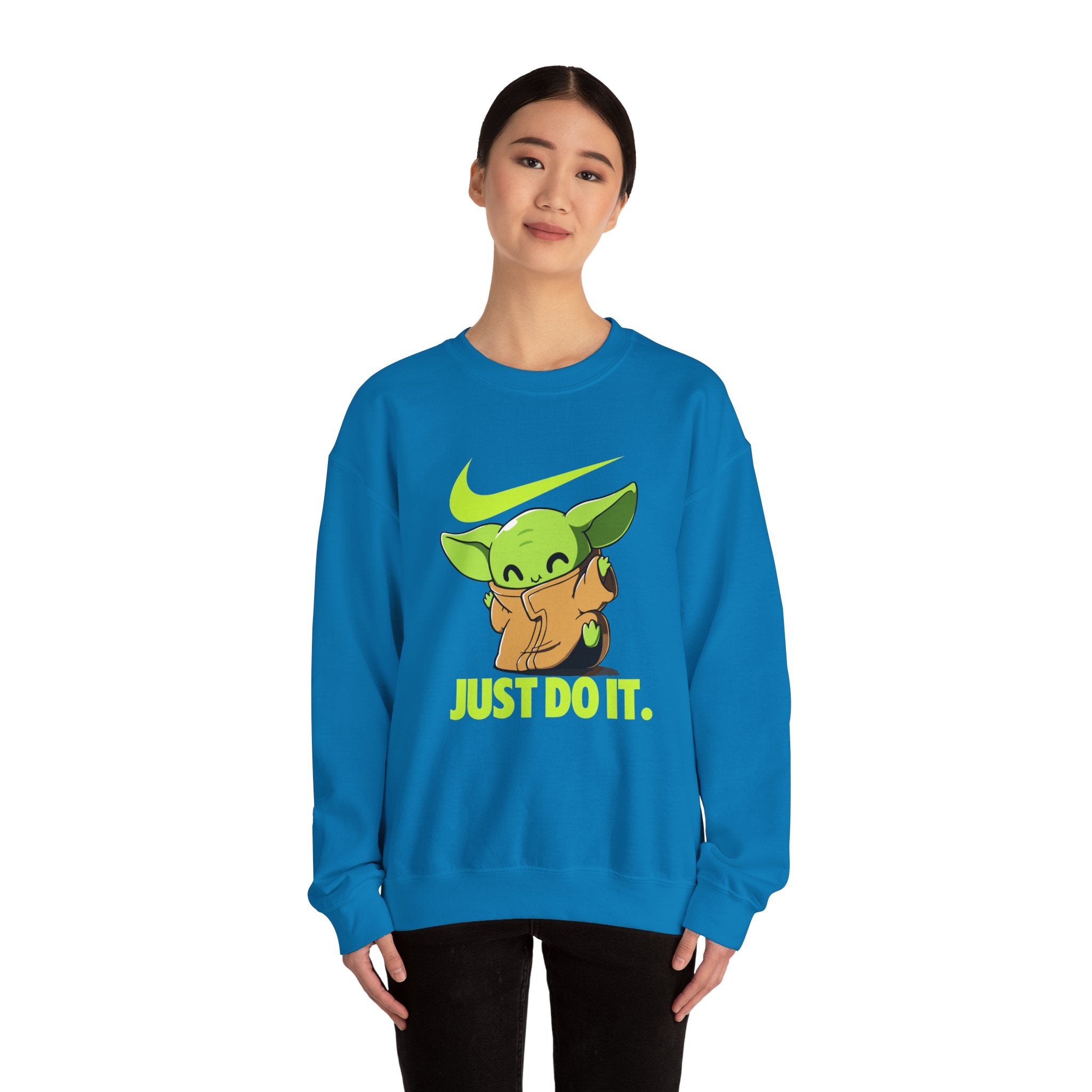 Neon Swoosh Just Do It Graphic Sweatshirt