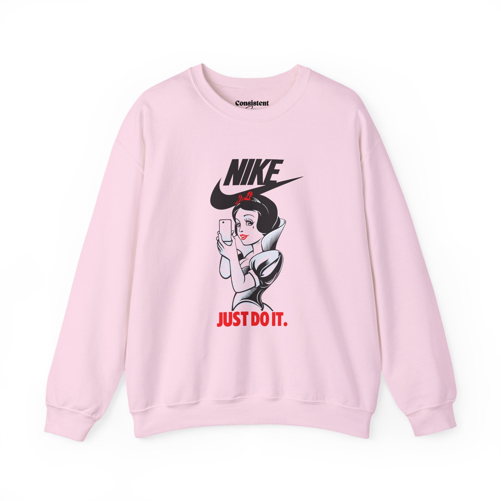Snow White illustration Crewneck Sweatshirt | Nike style JUST DO IT graphic