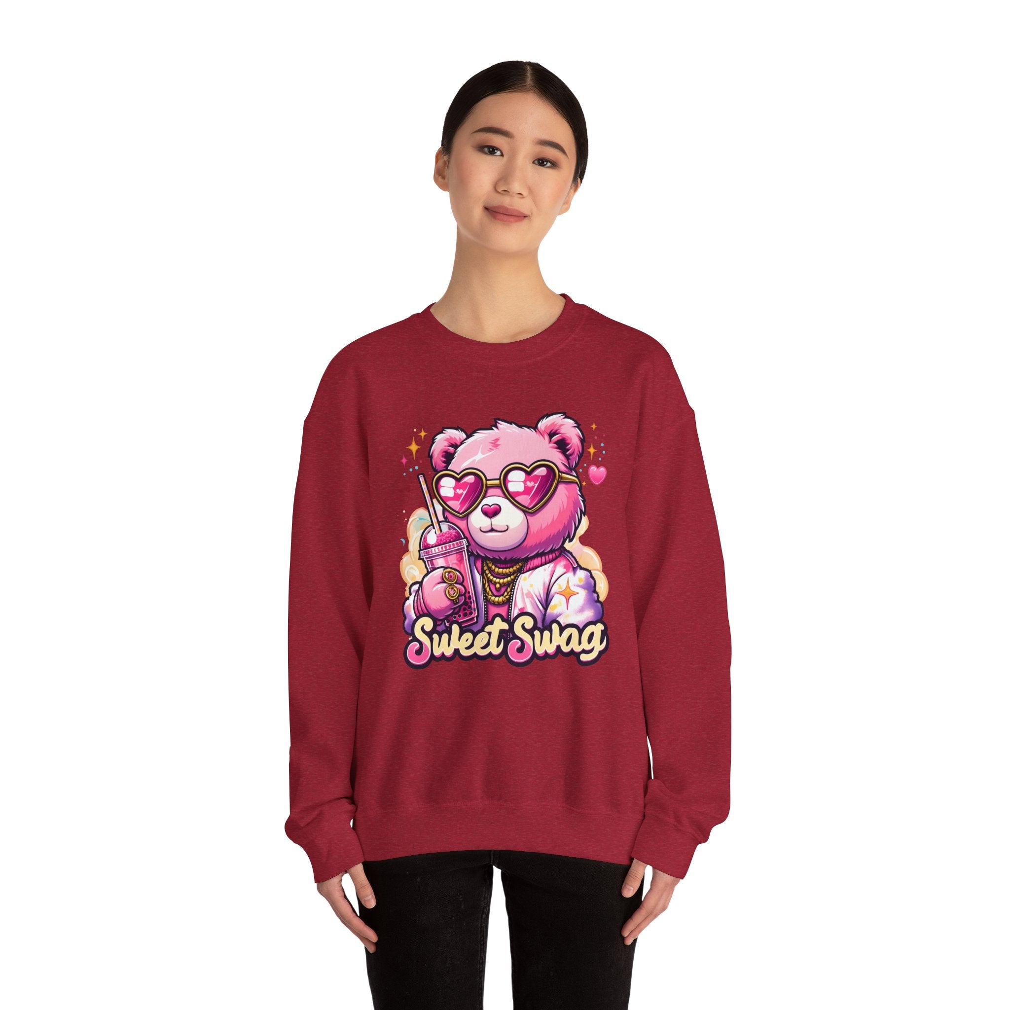 Pink Bear Sweet Swag Sweatshirt | Cute Graphic