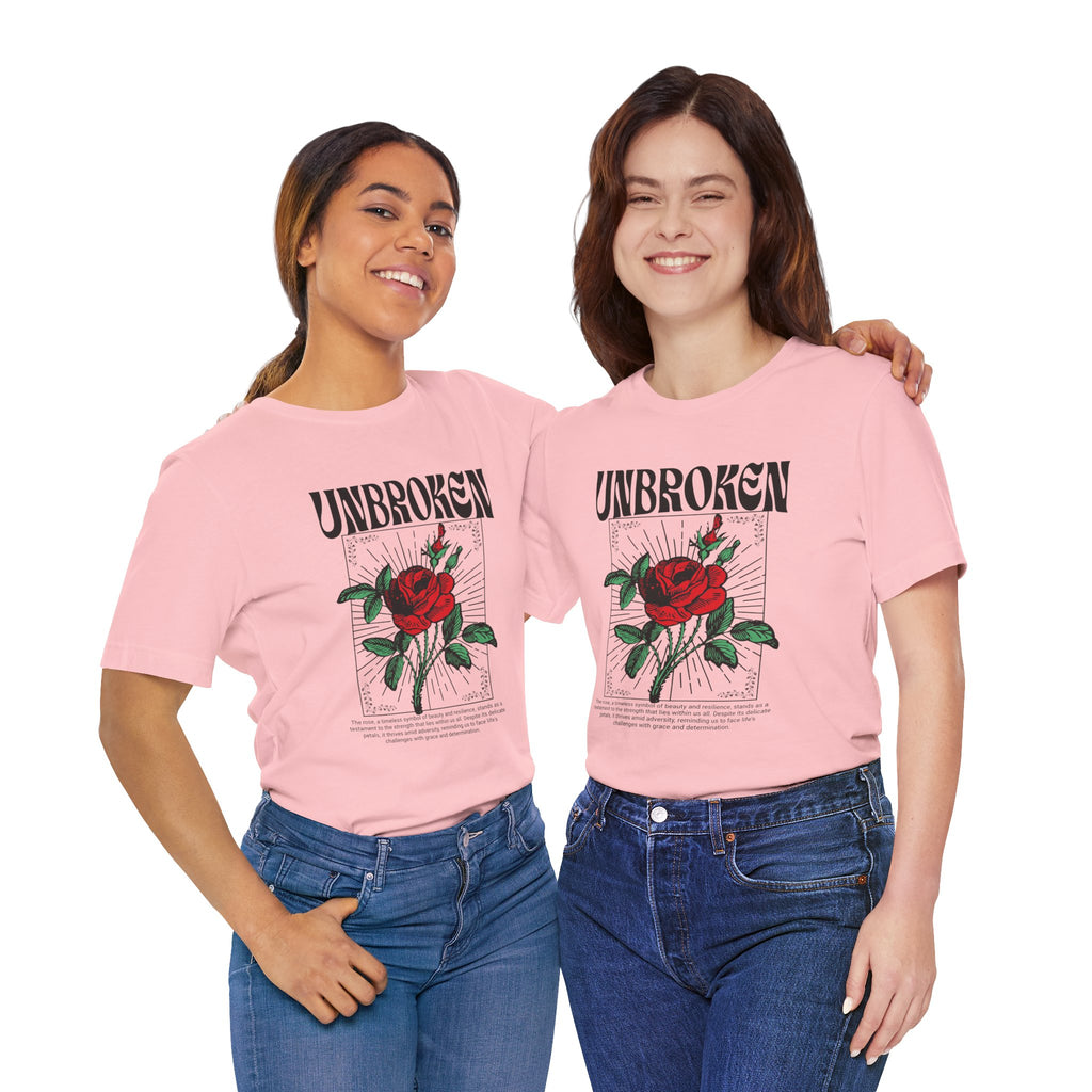 Unbroken Rose T-Shirt — Vintage Red Rose Graphic Tee