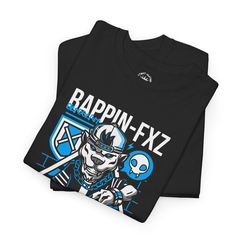 Rappin-FXZ Graphic Tee — Retro Cyberpunk DJ Skull T-Shirt