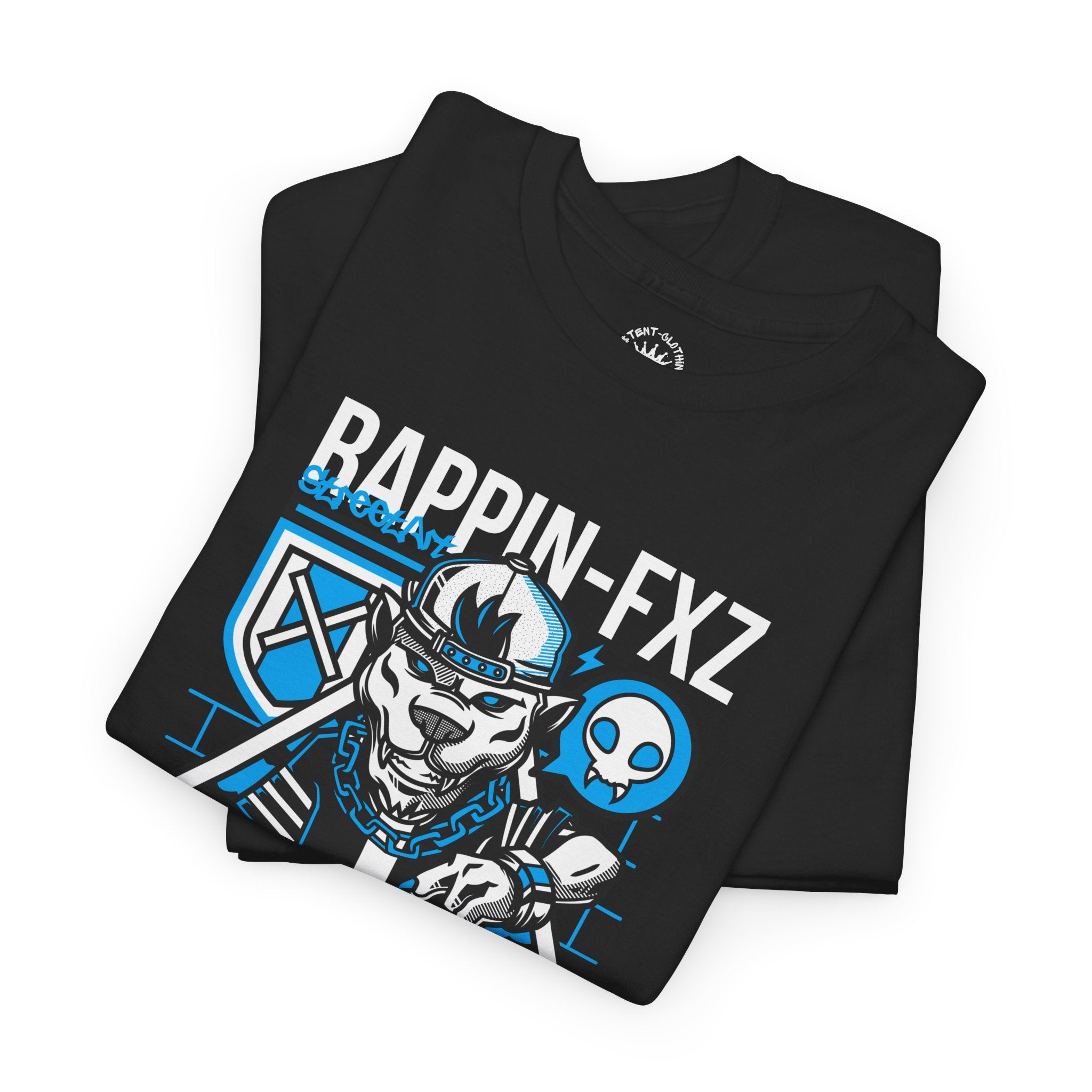Rappin-FXZ Graphic Tee — Retro Cyberpunk DJ Skull T-Shirt