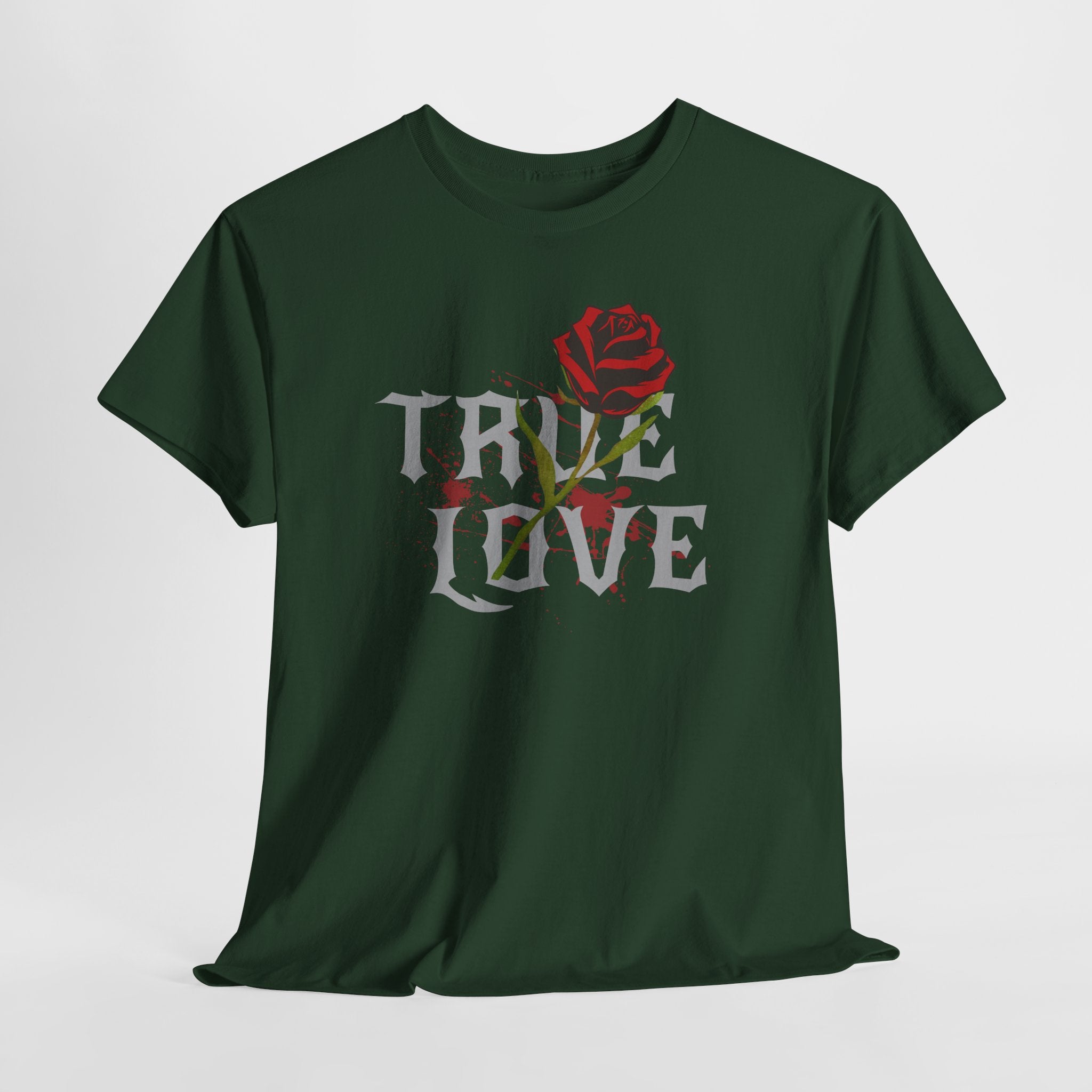 True Love Rose T-Shirt — Gothic Romance Graphic Tee