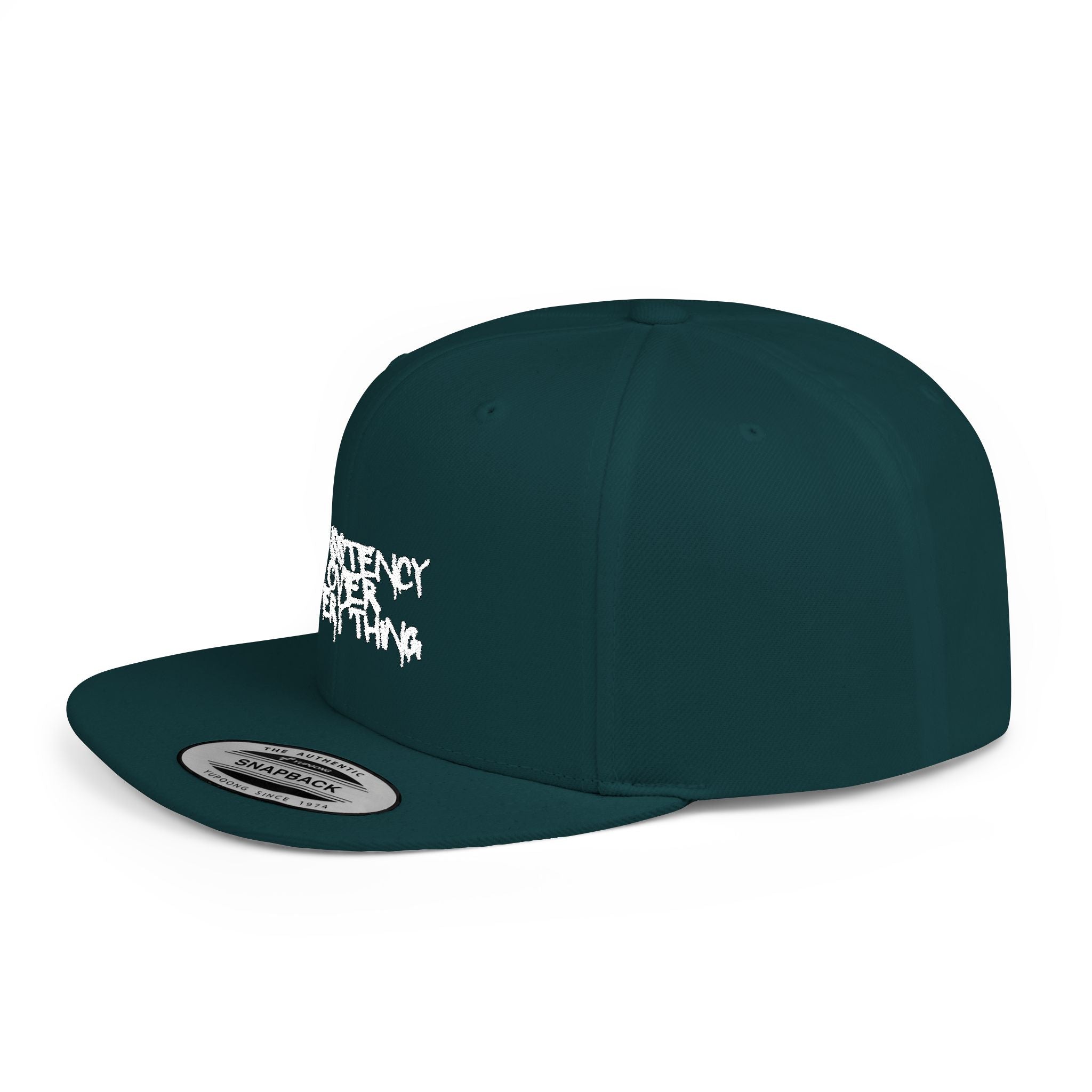 "Consistency Over Everything" Flat Bill Cap