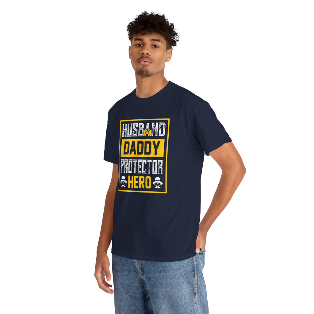Husband Daddy Protector Hero Tee – Father’s Day Gift Shirt