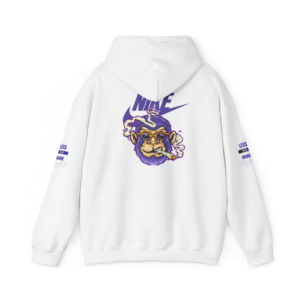 Retro Smoking Ape Nike Logo Hoodie | Streetwear Pullover