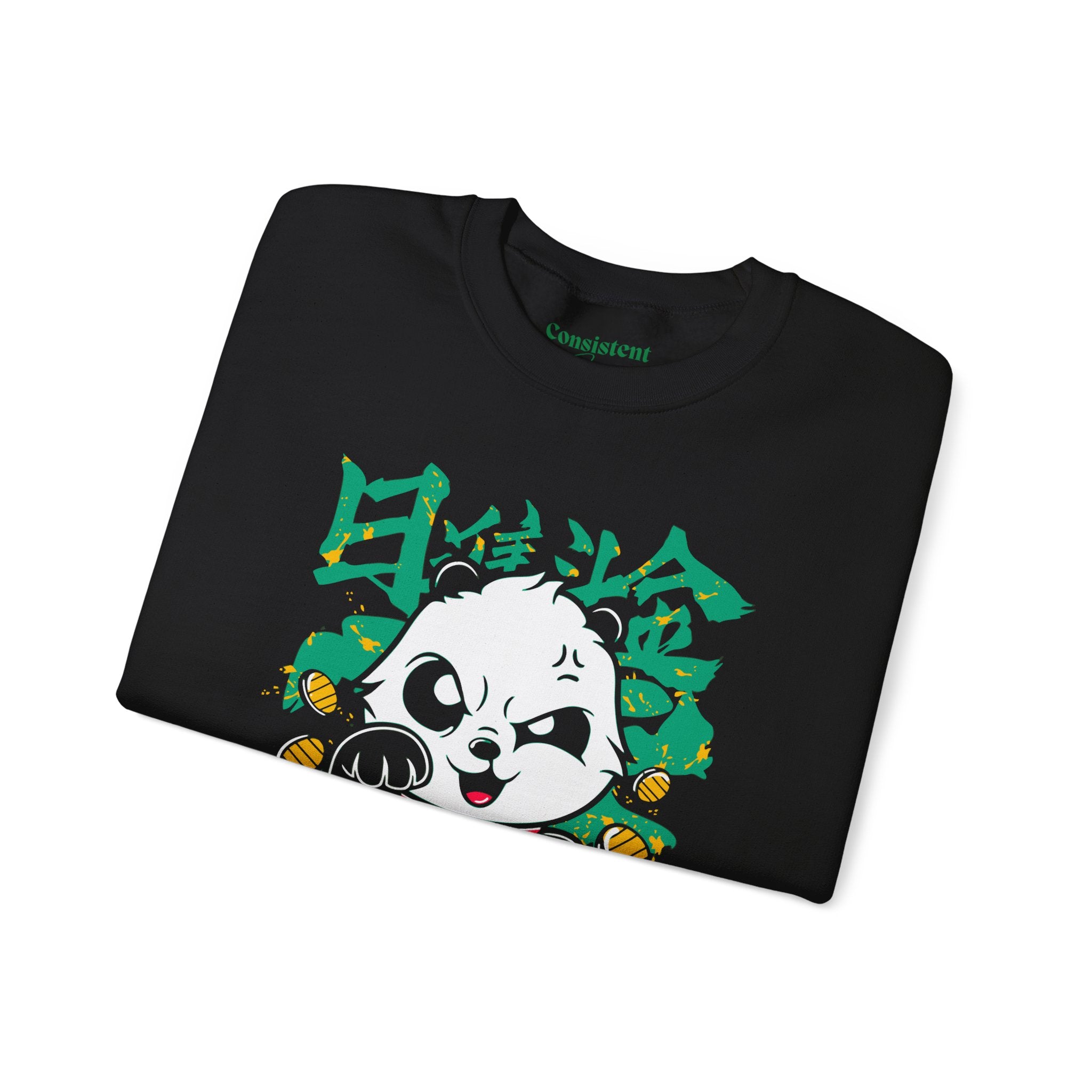 Lucky Panda Crewneck sweatshirt | Maneki Neko inspired design