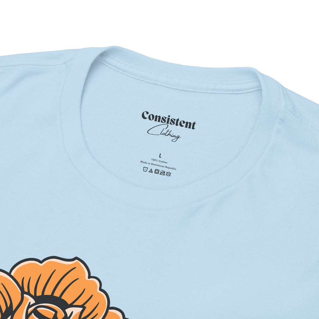 Love Heart Tattoo Tee — Retro Floral Graphic T-Shirt