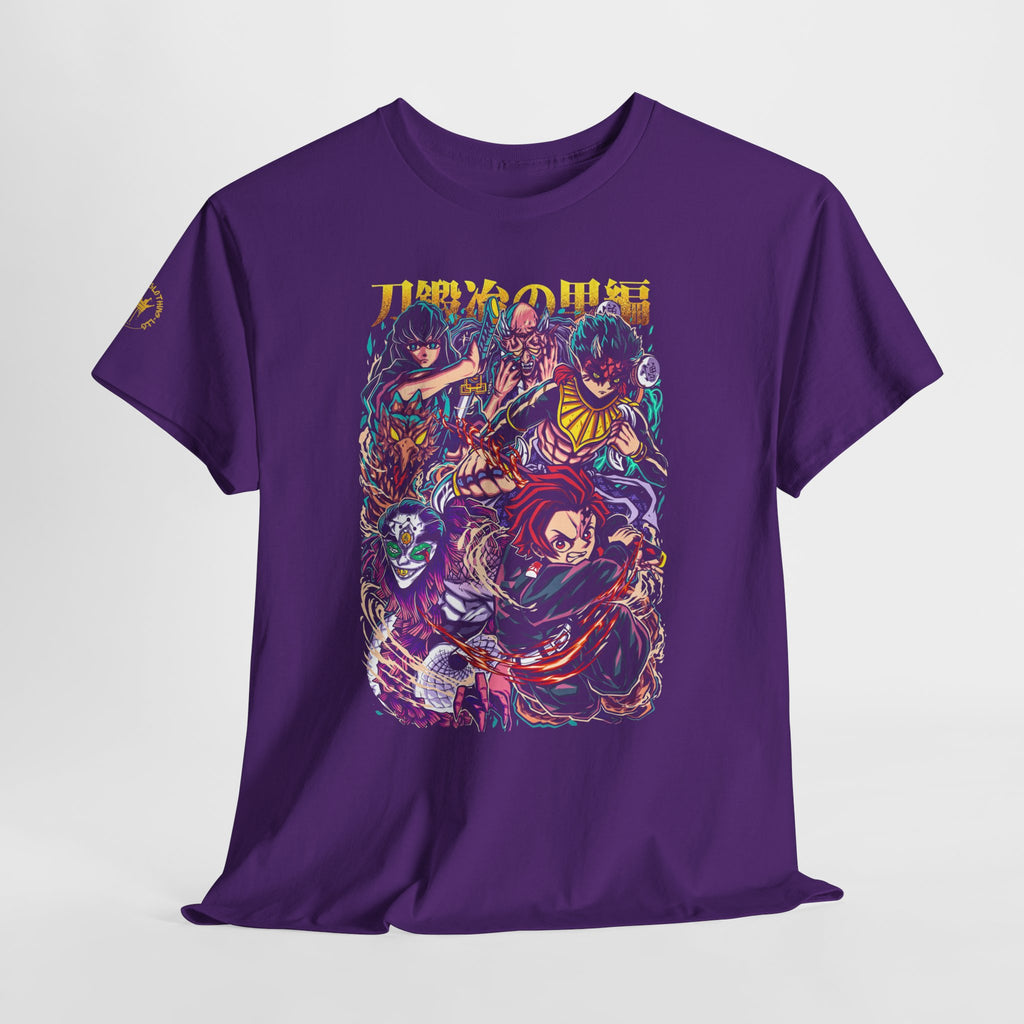 Anime Character Collage T-Shirt — Vibrant Manga Villains & Heroes Graphic Tee