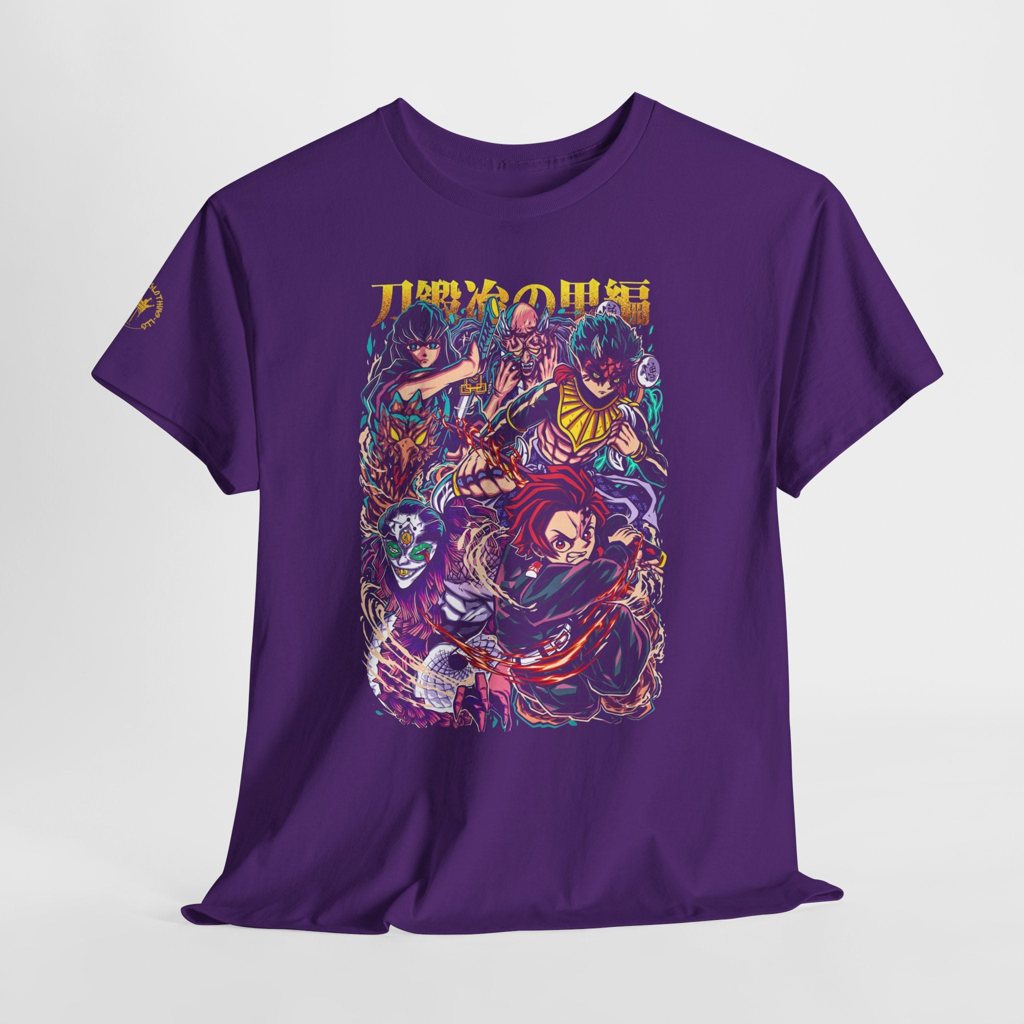 Anime Character Collage T-Shirt — Vibrant Manga Villains & Heroes Graphic Tee