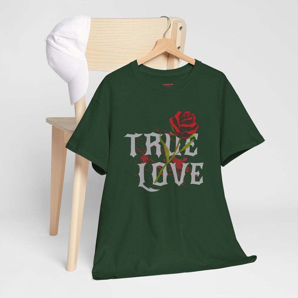 True Love Rose T-Shirt — Gothic Romance Graphic Tee