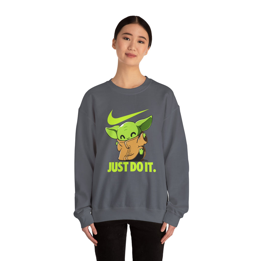 Neon Swoosh Just Do It Graphic Sweatshirt