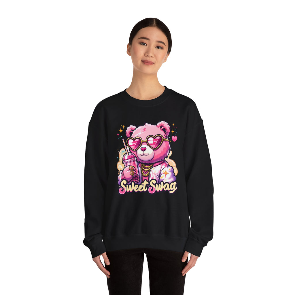 Pink Bear Sweet Swag Sweatshirt | Cute Graphic