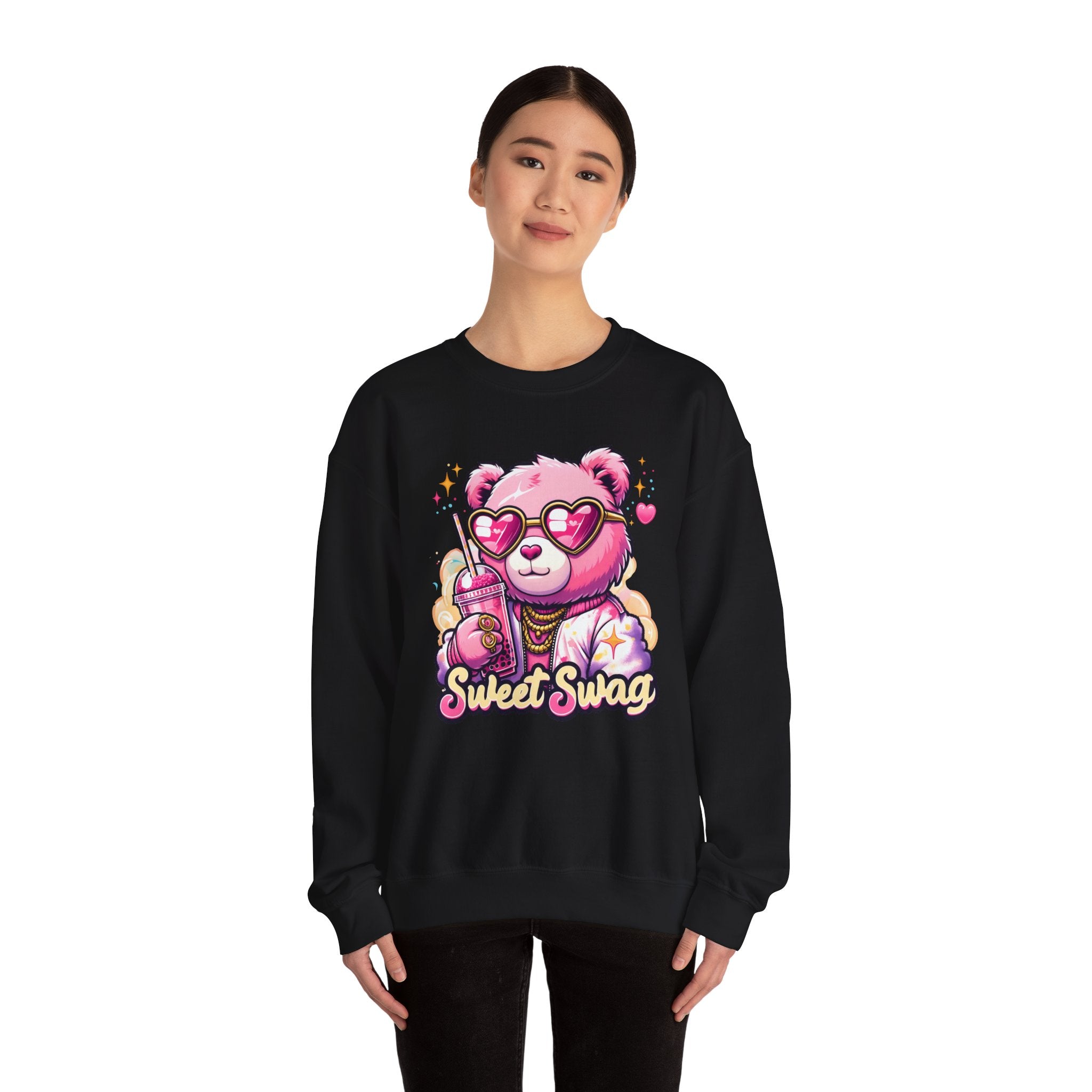 Pink Bear Sweet Swag Sweatshirt | Cute Graphic