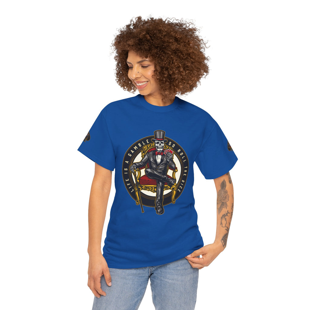 Life Is A Gamble - Top Hat Skeleton T-Shirt