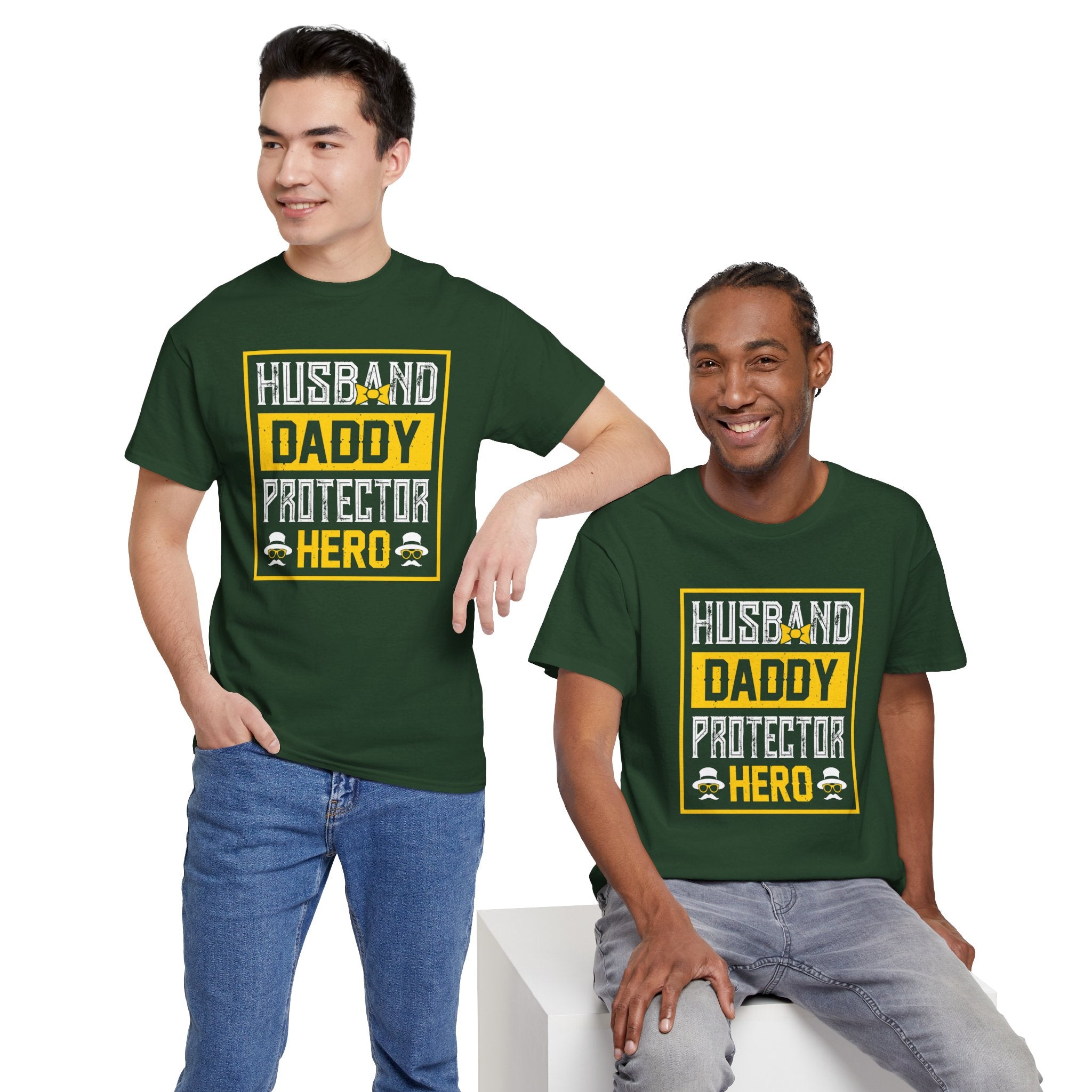 Husband Daddy Protector Hero Tee – Father’s Day Gift Shirt